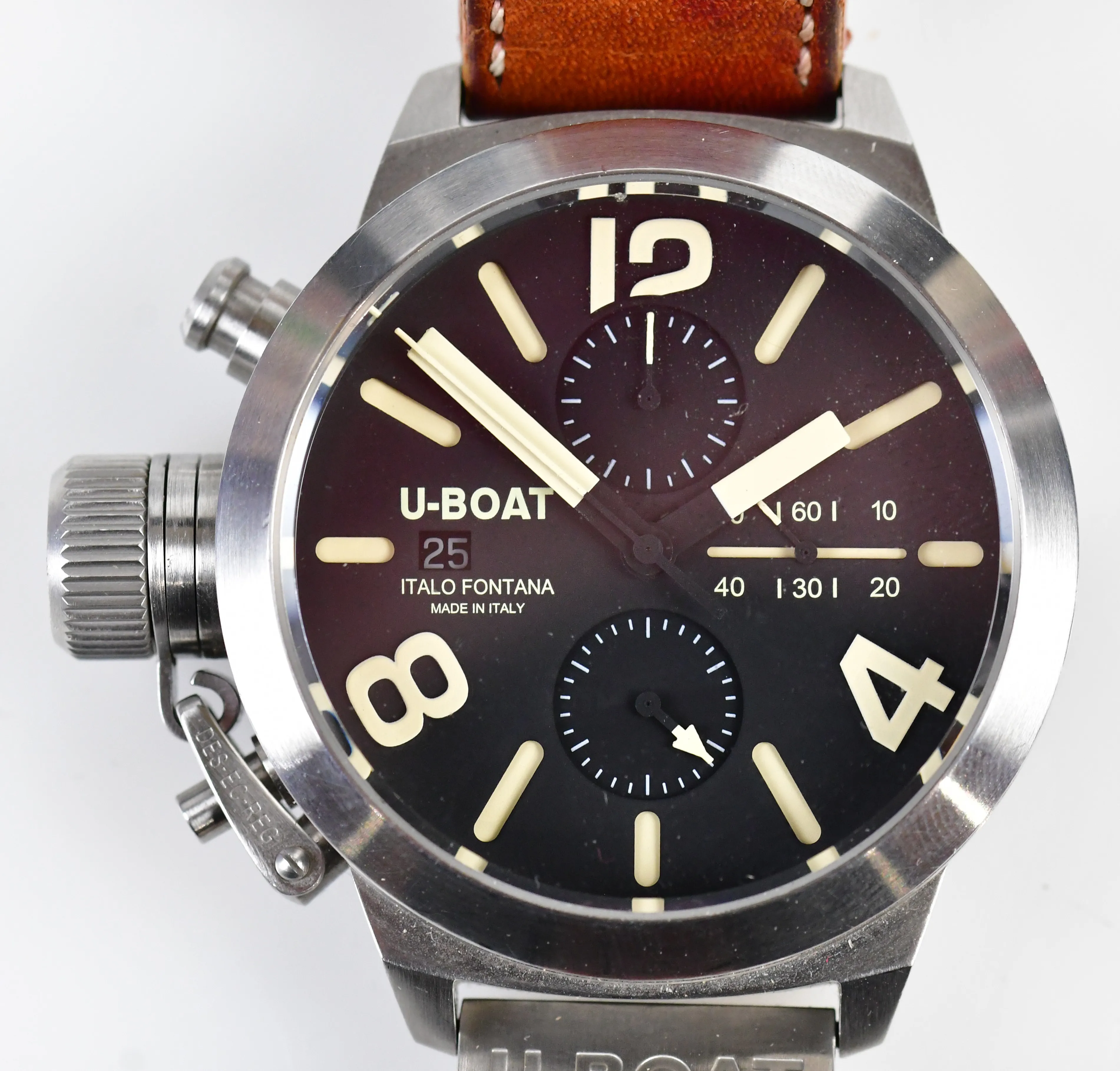 U-Boat 45mm Stainless steel Black