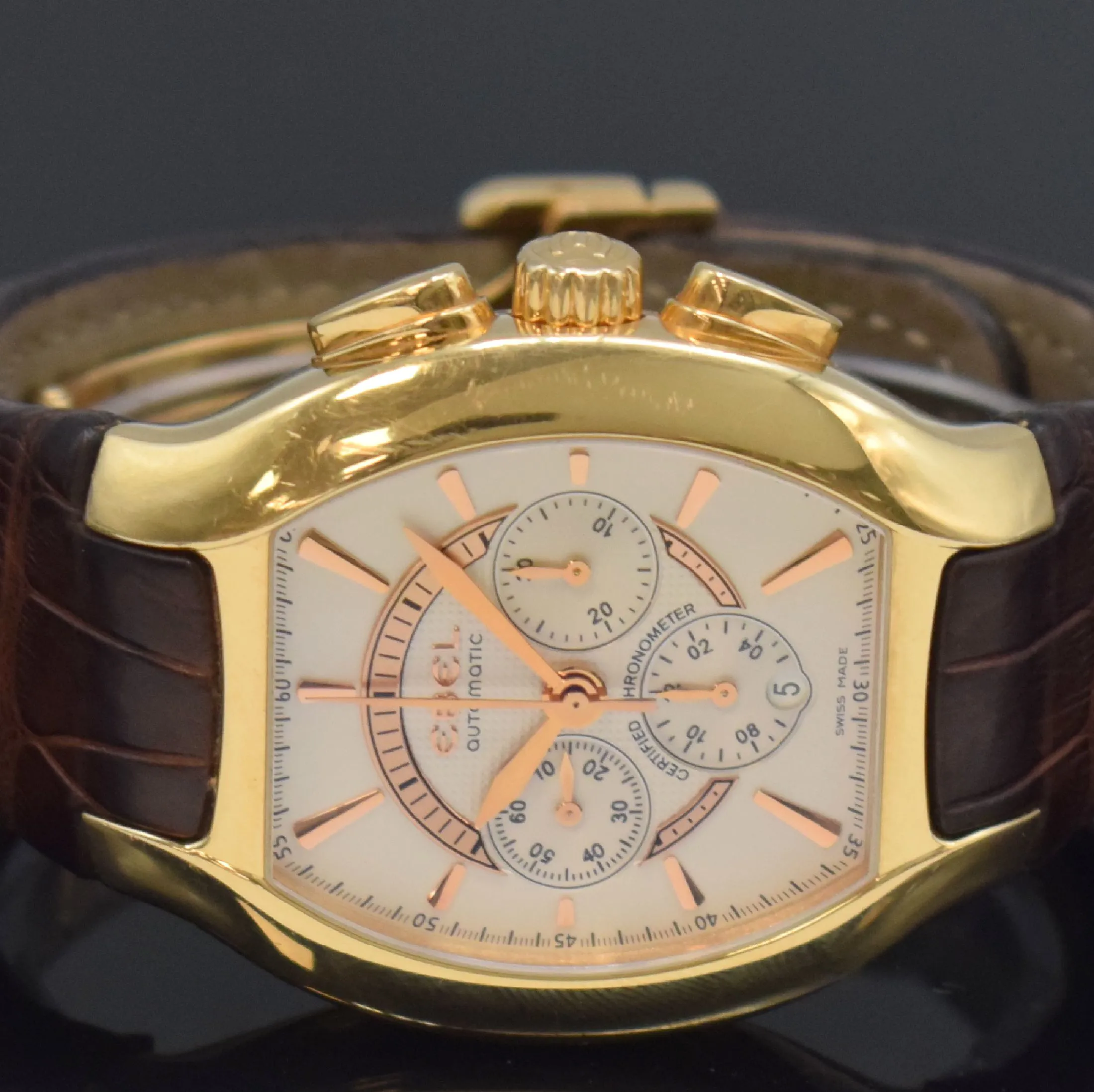 Ebel Ebellissimo 5137G41 52mm Rose gold Silver 3