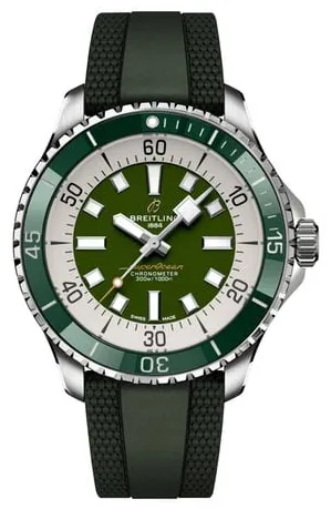 Breitling Superocean A17376A31L1S1 44mm Stainless steel Green