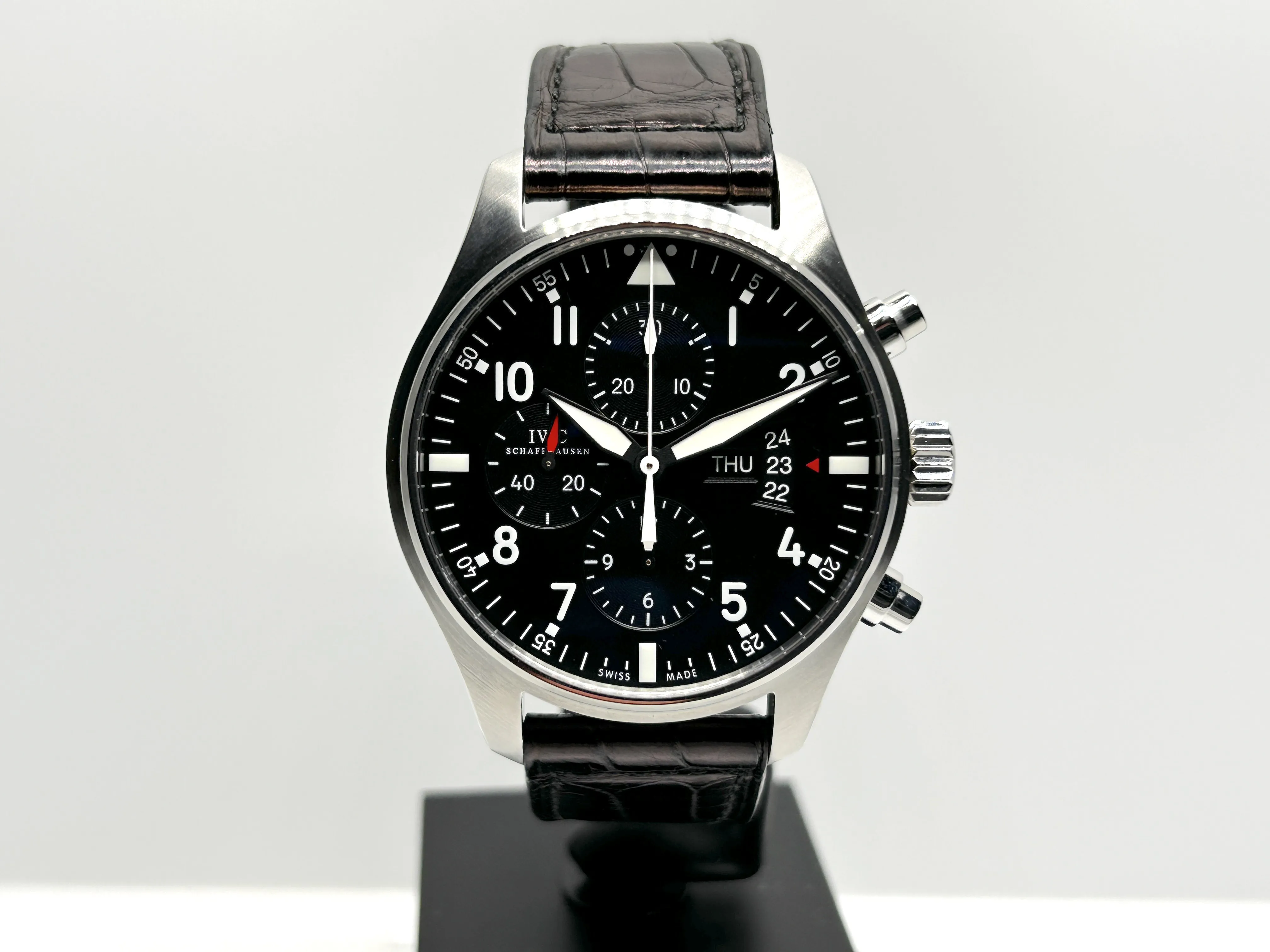 IWC Pilot IW377701 43mm Stainless steel Black