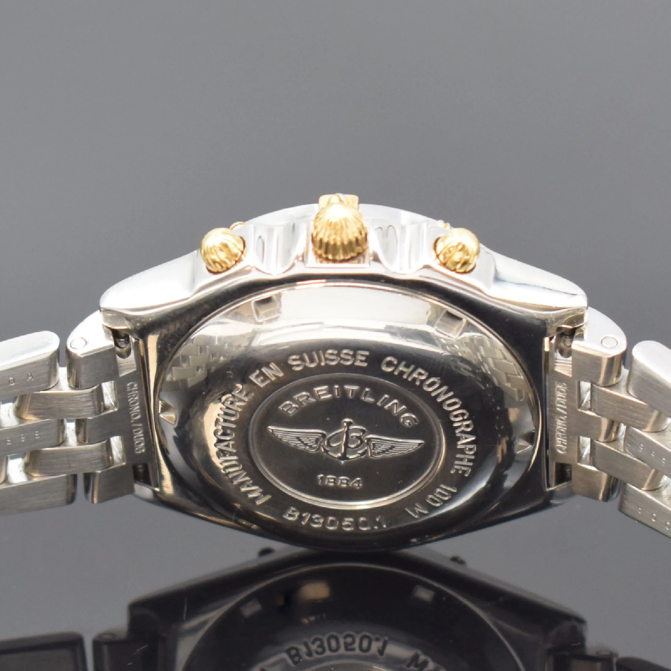 Breitling Chronomat B13050.1 41mm Yellow gold and stainless steel Black 4