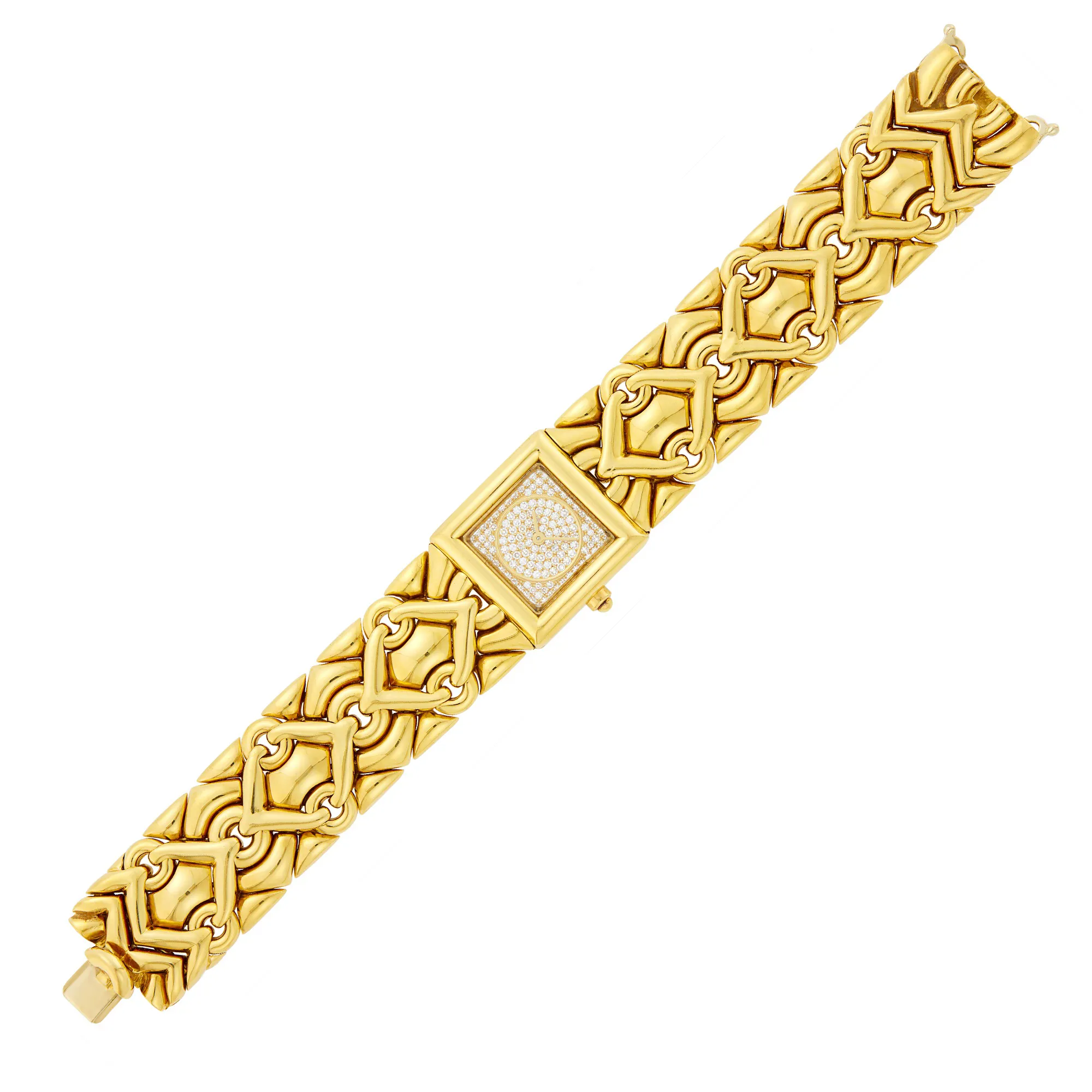 Bulgari Trika 23mm Yellow gold and Diamond Diamond