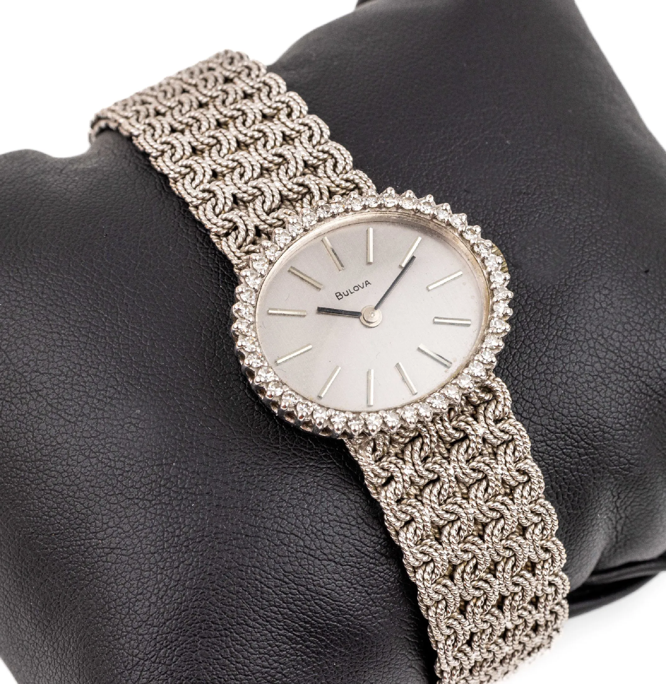 Bulova White gold and Diamond Silver