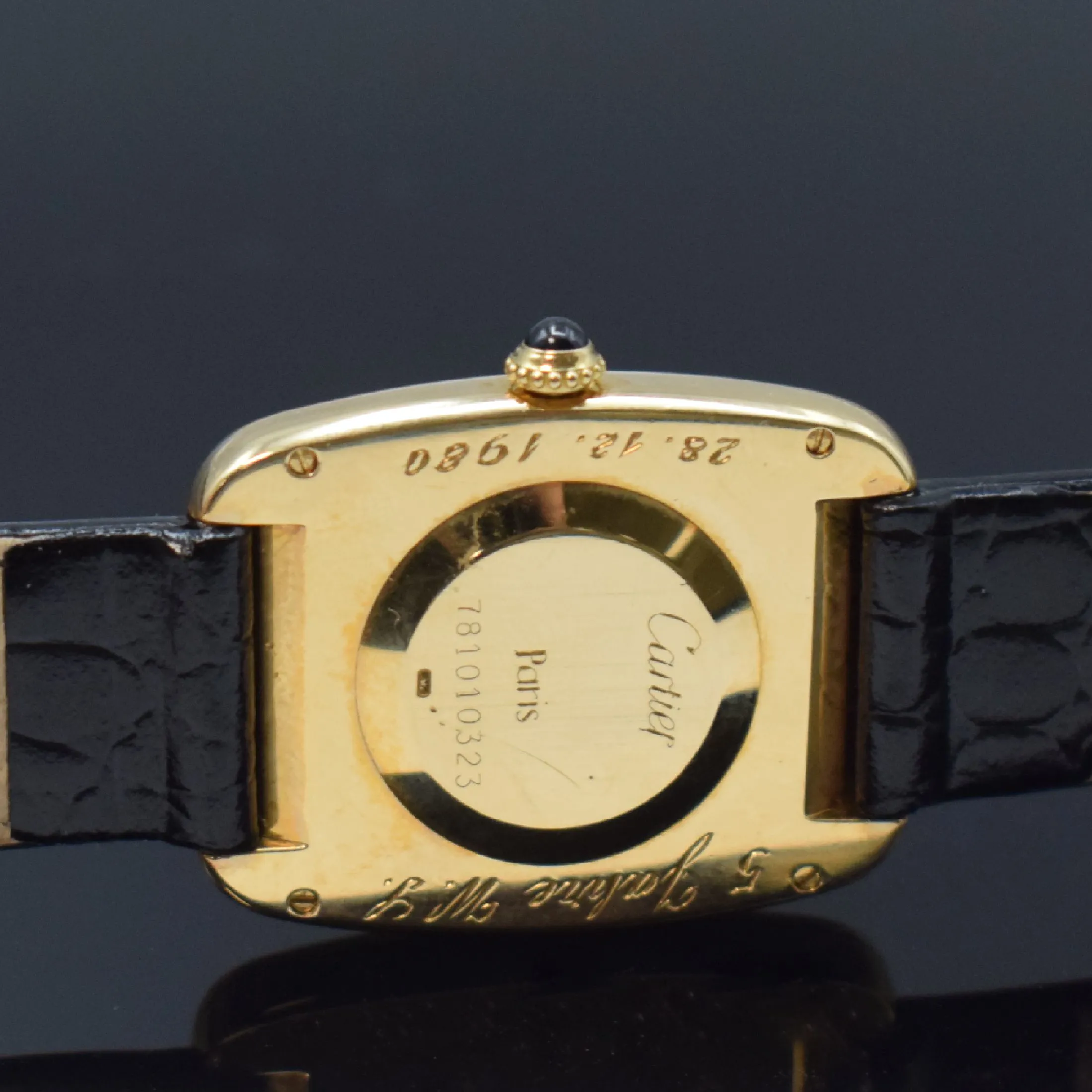 Cartier Paris 33mm Yellow gold White 3