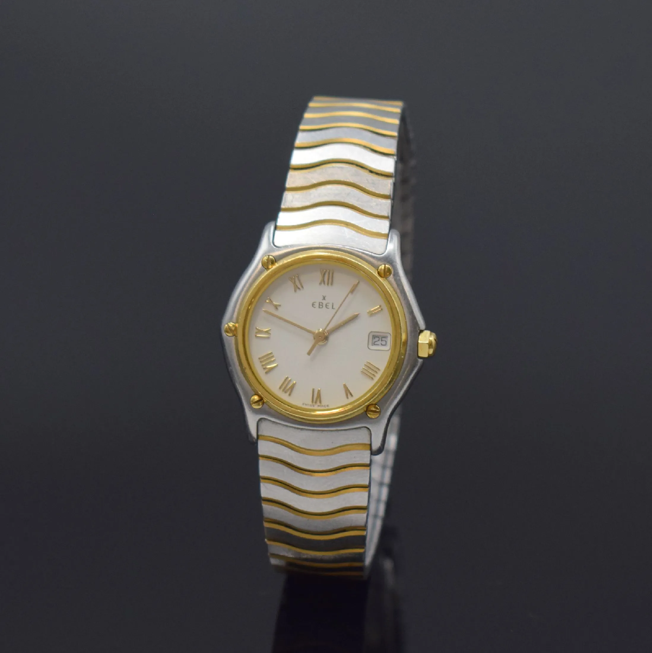 Ebel Sport Classic 1087121 27mm Yellow gold and stainless steel White
