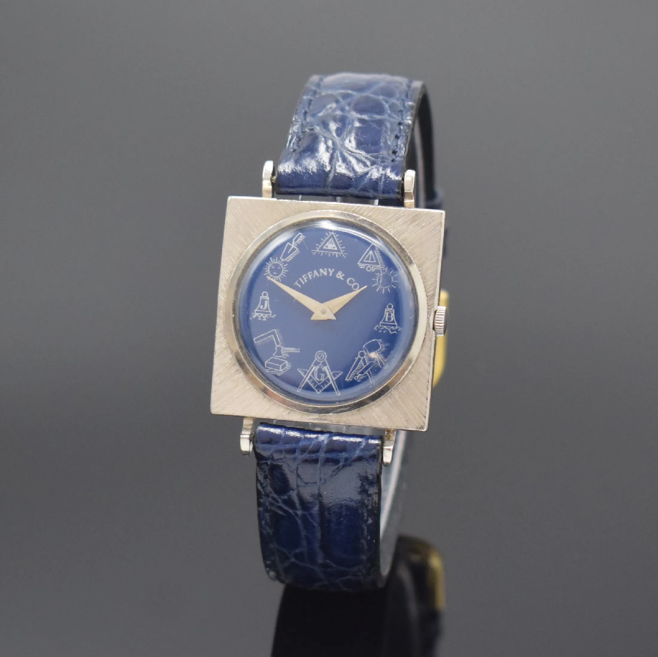 Jules Jürgensen 28mm White gold Blue