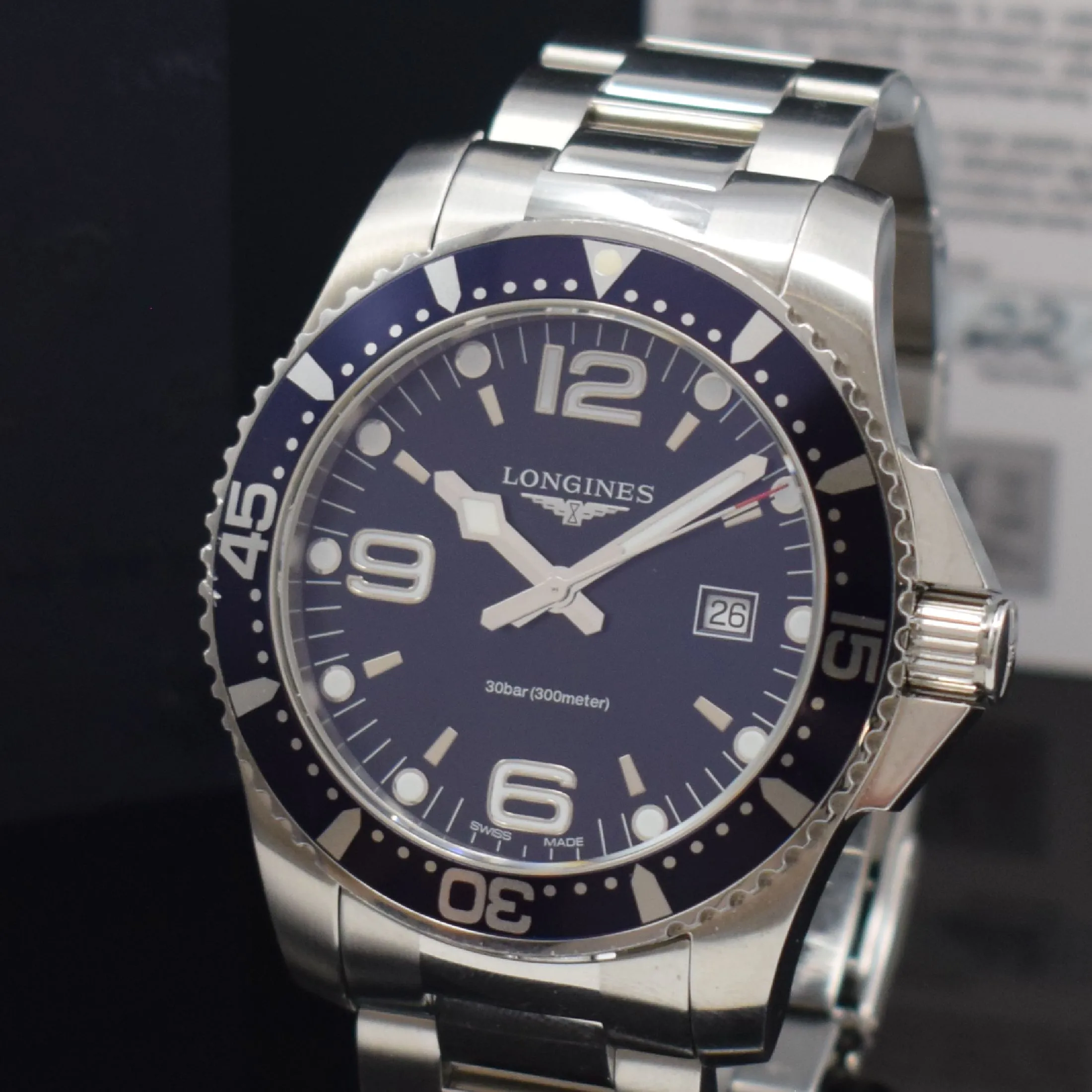 Longines Conquest L3.840.4 44mm Stainless steel Blue 1