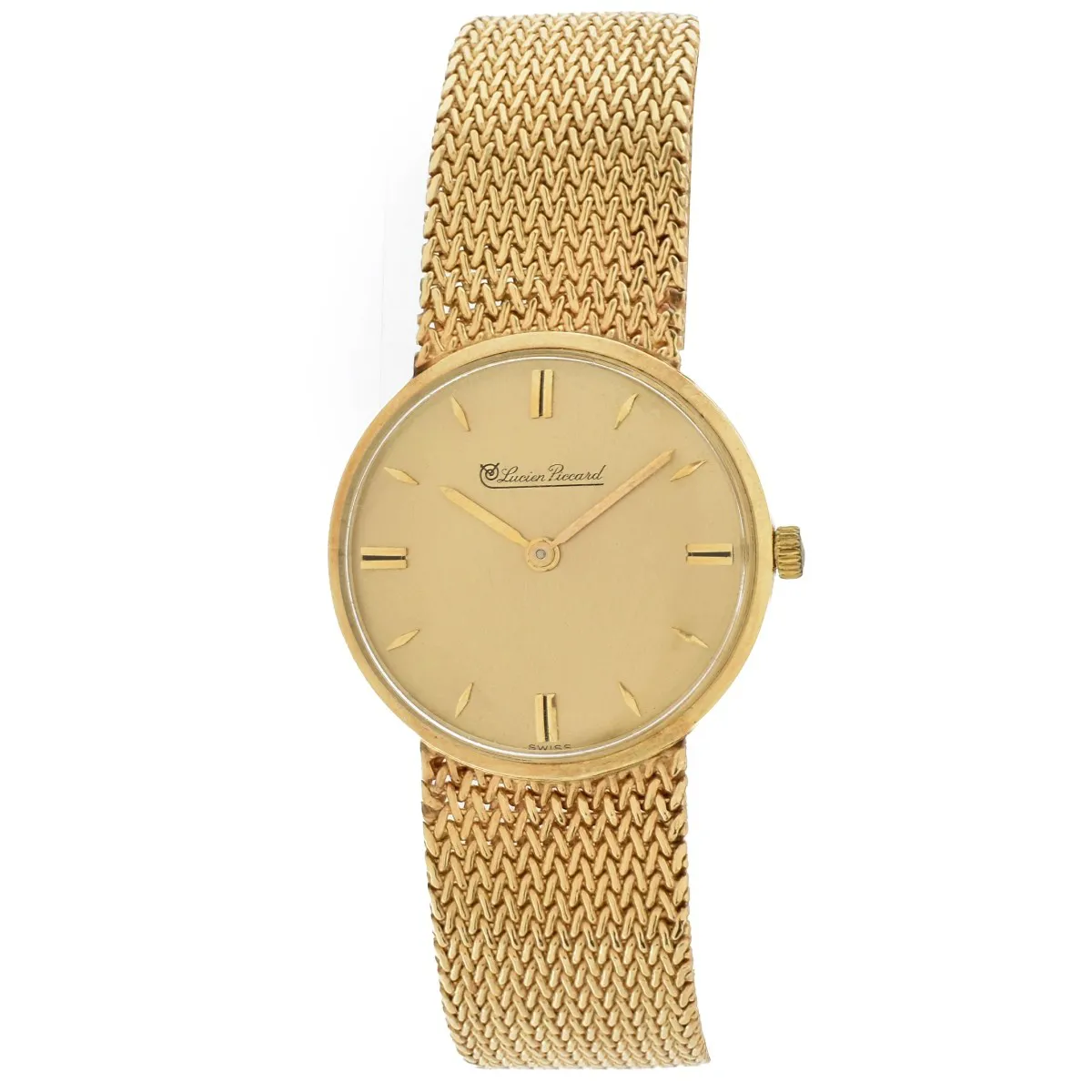 Lucien Piccard 28.5mm Yellow gold Champagne