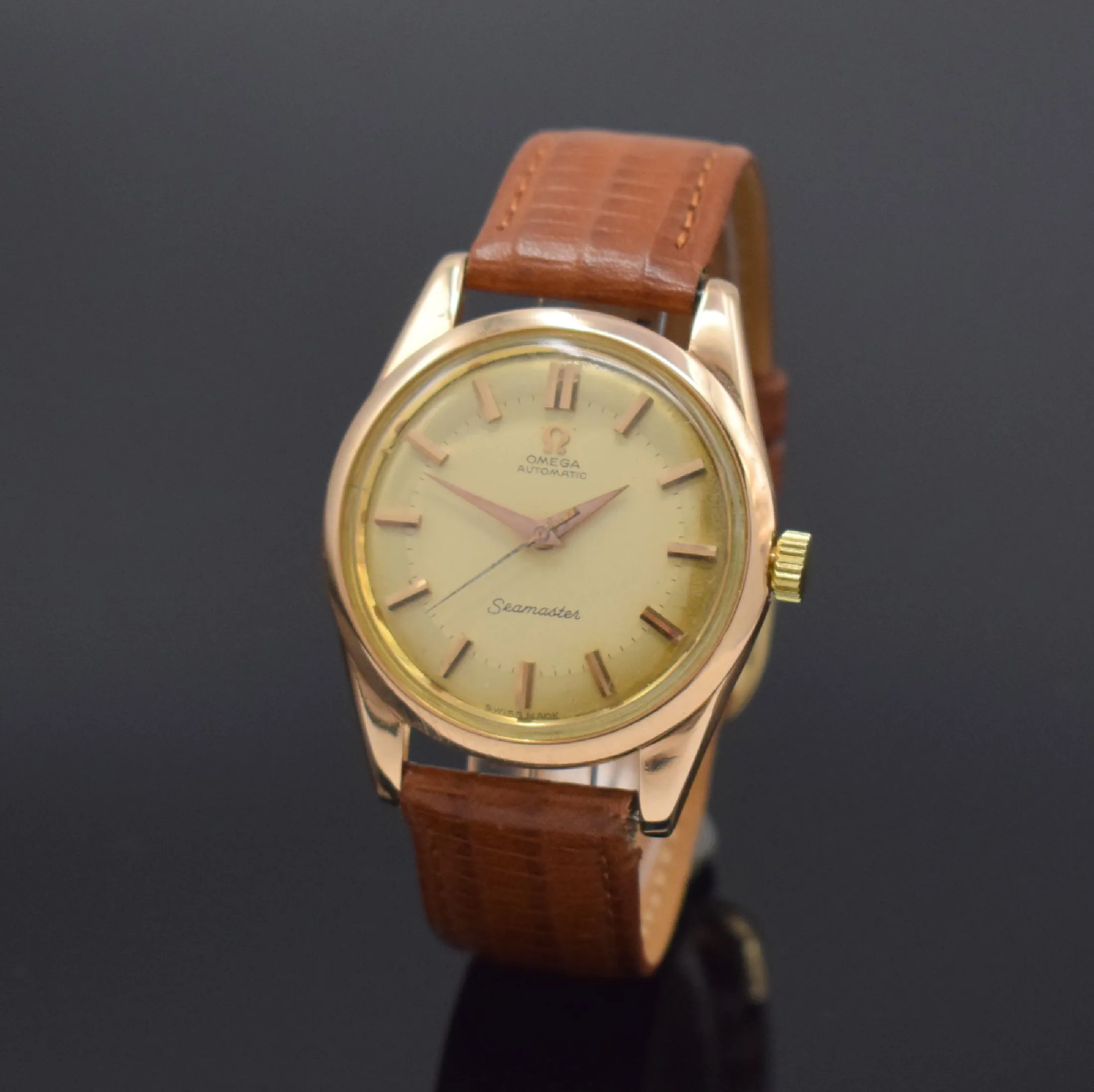 Omega Seamaster 2575 SC 34.5mm Rose gold Champagne