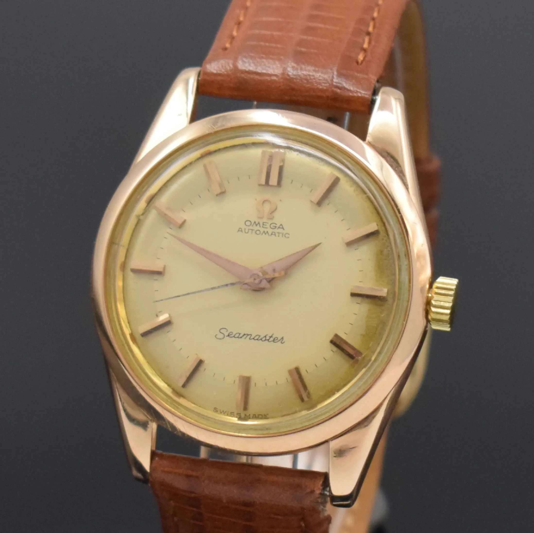 Omega Seamaster 2575 SC 34.5mm Rose gold Champagne 5