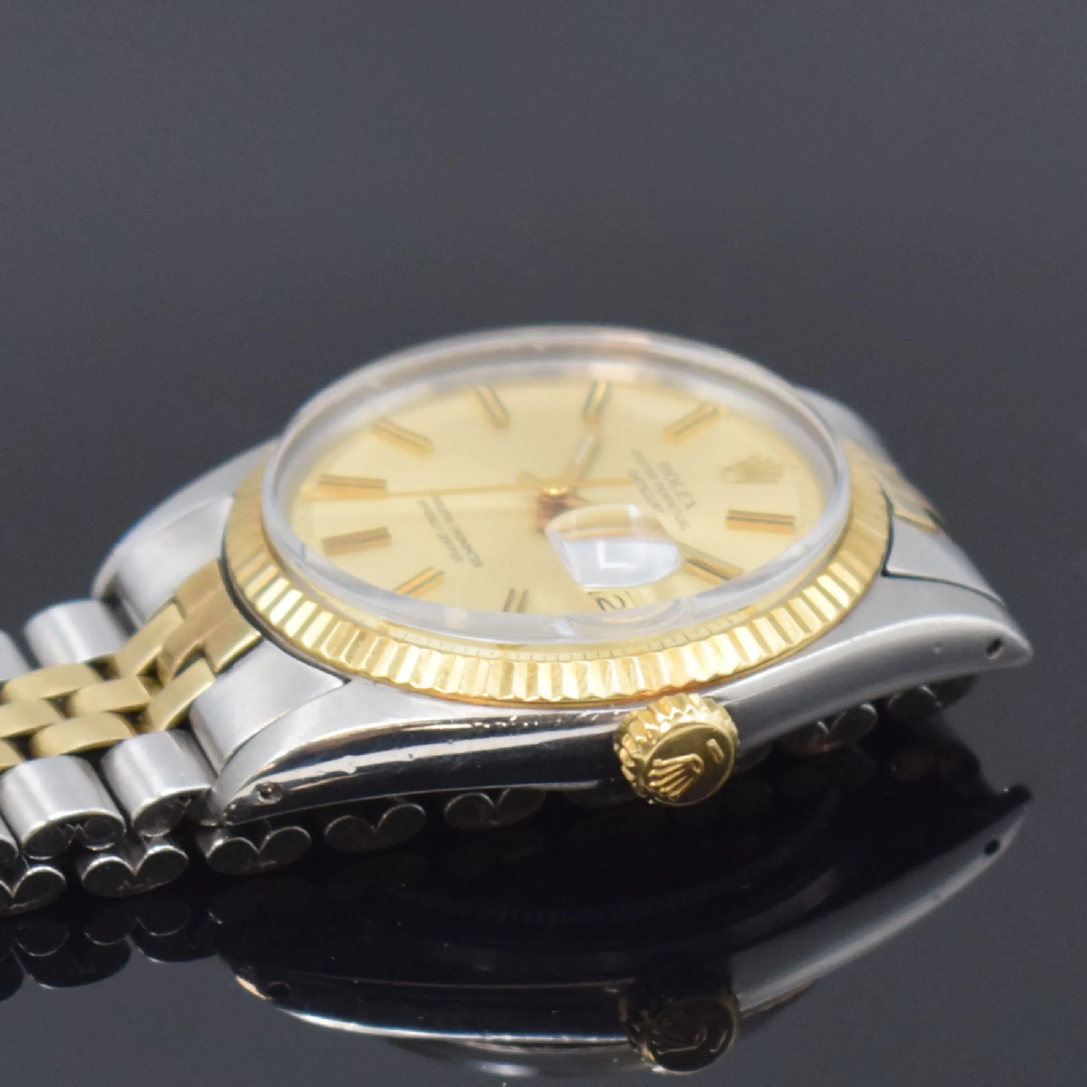Rolex Datejust 36 1601 36mm Yellow gold and stainless steel Champagne 3