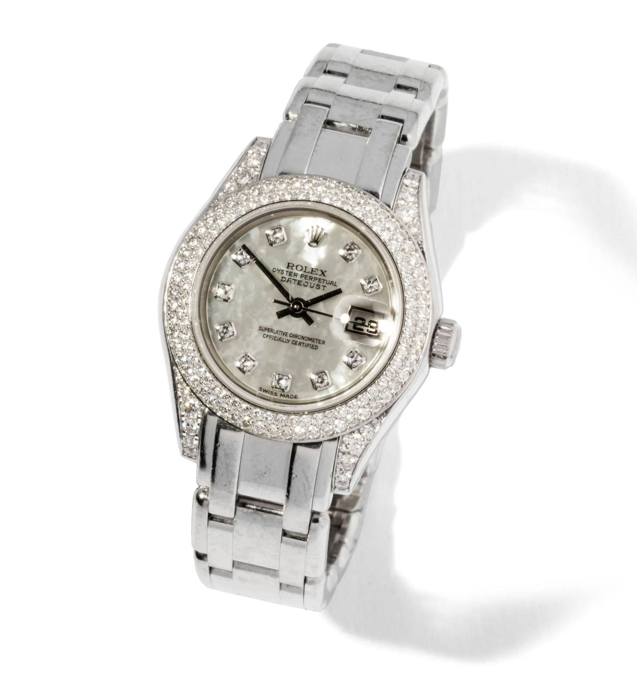 Rolex Datejust 27mm White gold and Diamond Mother-of-pearl 1