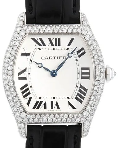 Cartier Tortue WA503851 43mm White gold Silver