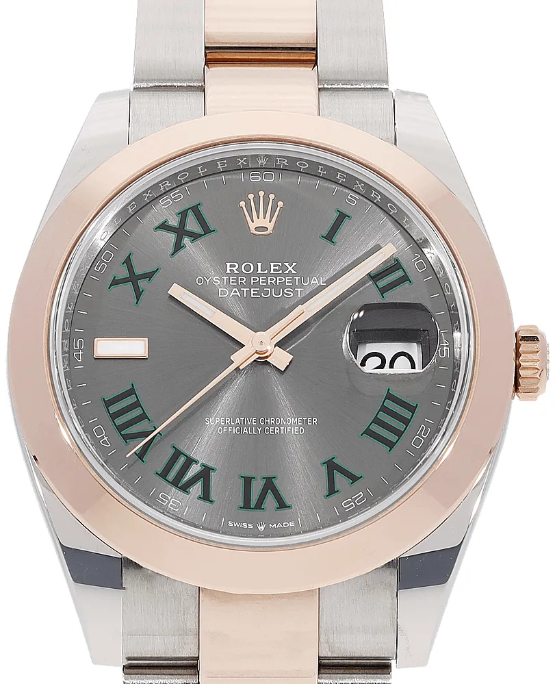 Rolex Datejust 41 126301 41mm Rose gold and Stainless steel Gray