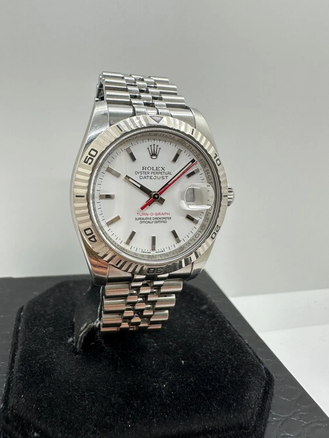 Rolex Datejust Turn-O-Graph 116264 36mm Stainless steel White