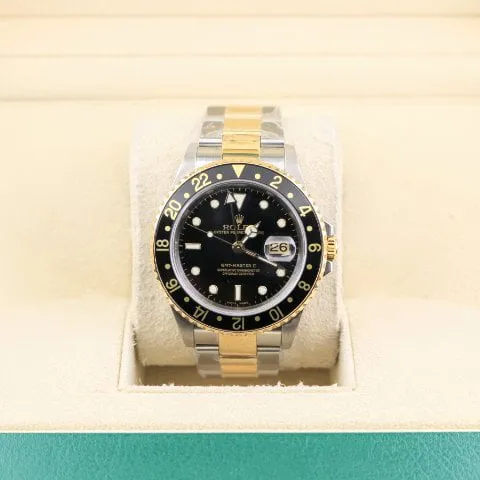 Rolex GMT-Master II 16713 40mm Yellow gold and Stainless steel Black