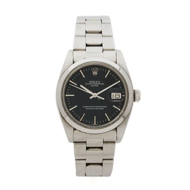 Rolex Oyster Perpetual Date 1500 34mm Stainless steel Black