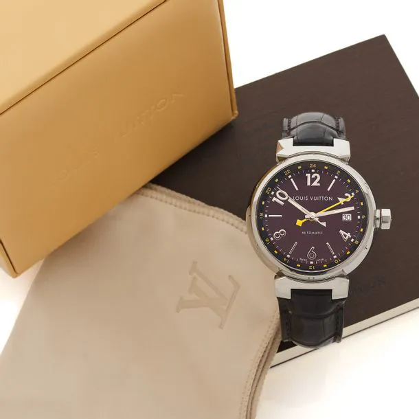 Louis Vuitton Q1131 39mm Stainless steel Brown