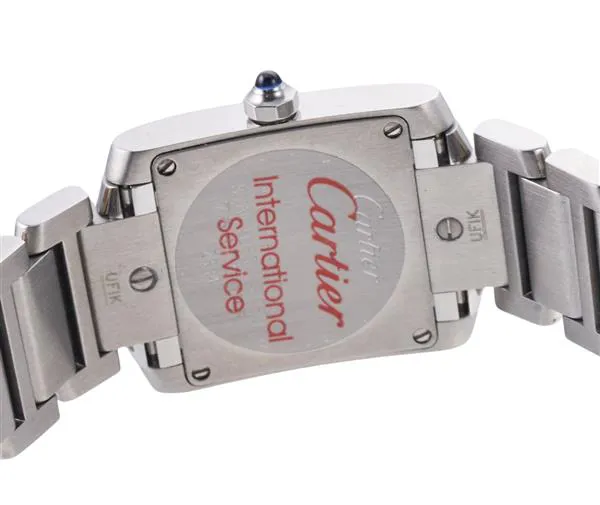 Cartier Tank Française 2384 20mm Stainless steel White 3