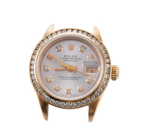 Rolex Datejust 6916 26mm Yellow gold and Diamond Silver