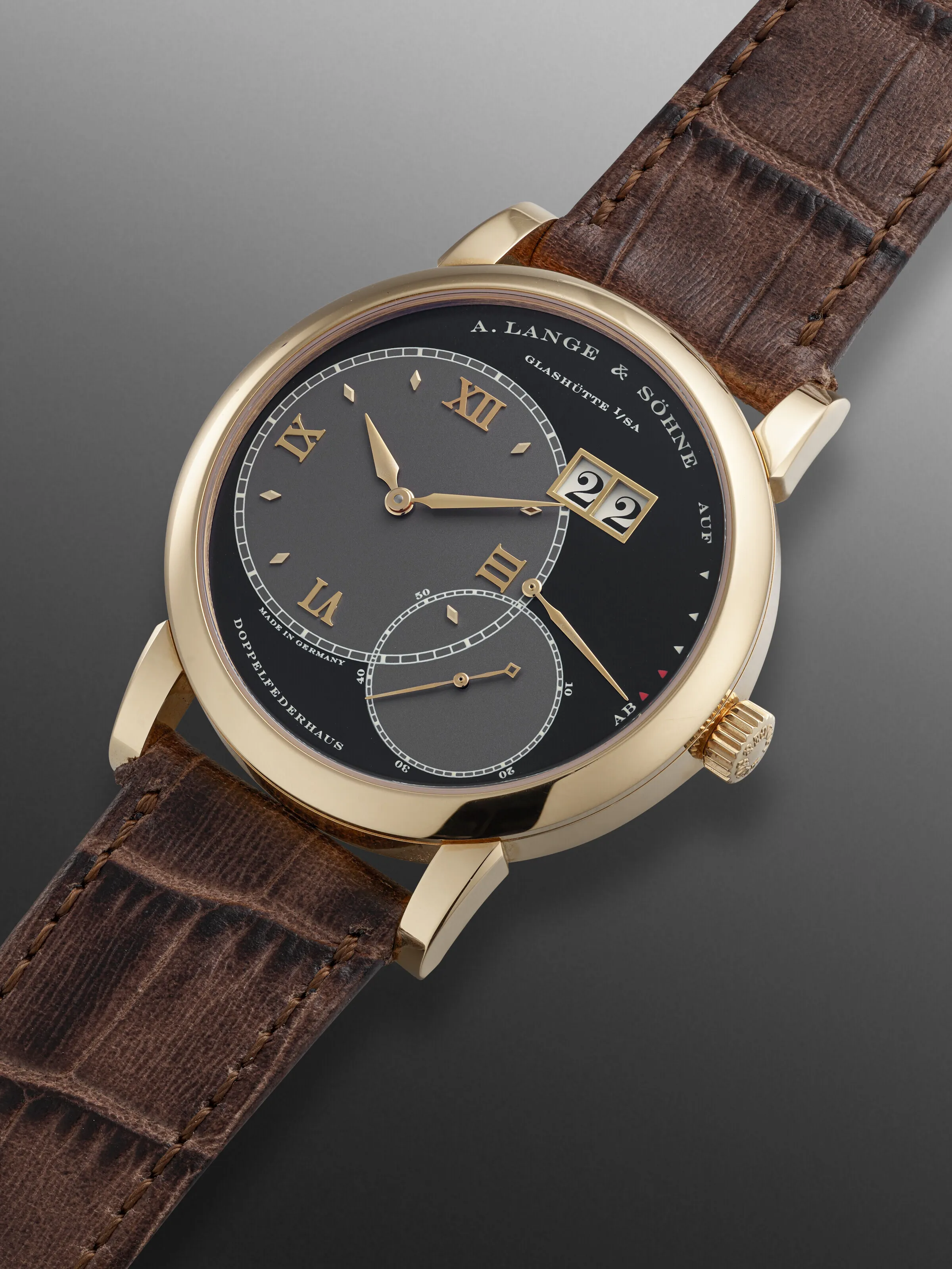 A. Lange & Söhne Grand Lange 1 115.031 42mm Rose gold Black 1