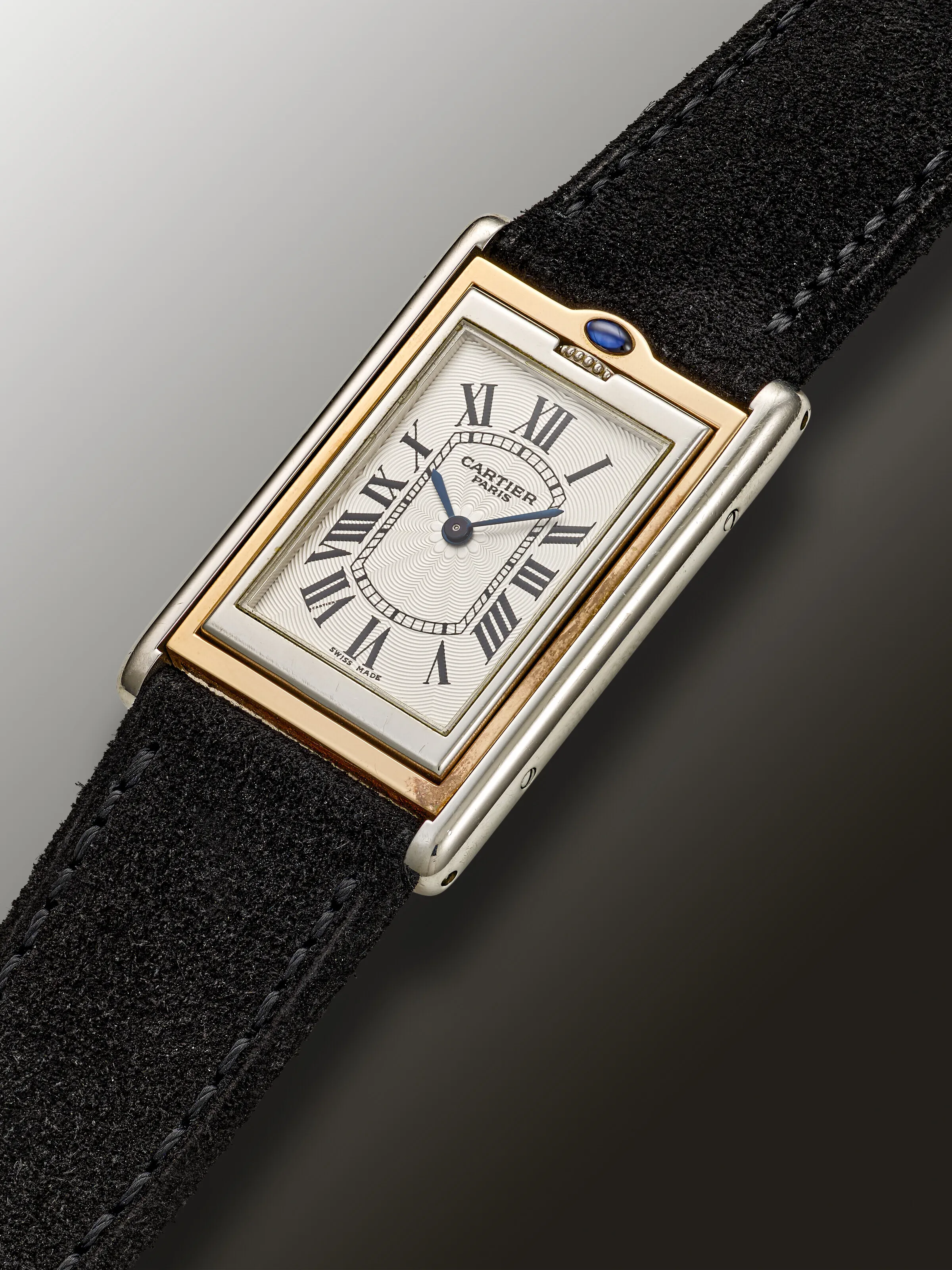 Cartier Tank Basculante 2500E 38mm Platinum and Rose gold Silver 2