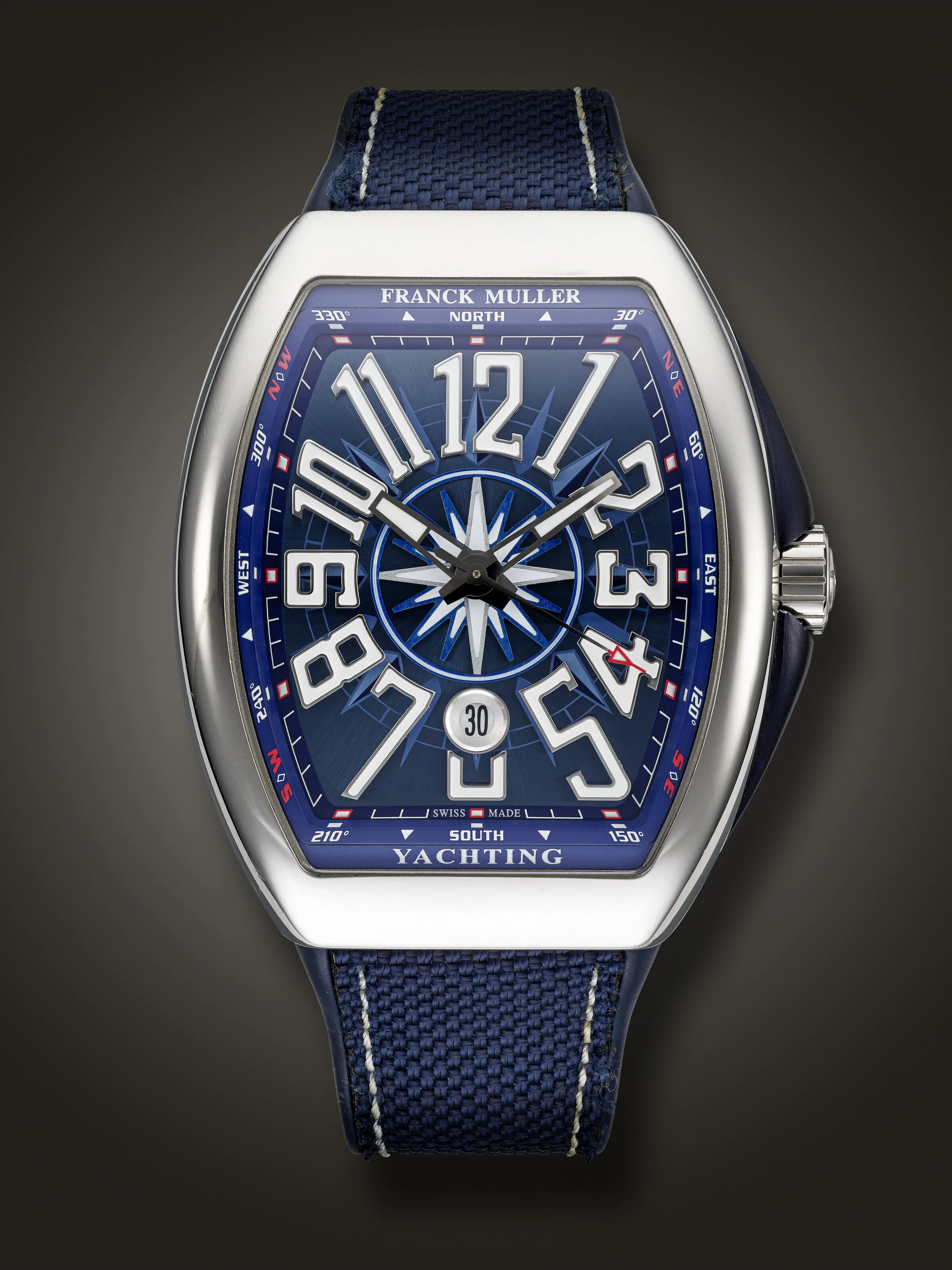 Franck Muller Vanguard V 45 SC DT 38mm Stainless steel Blue