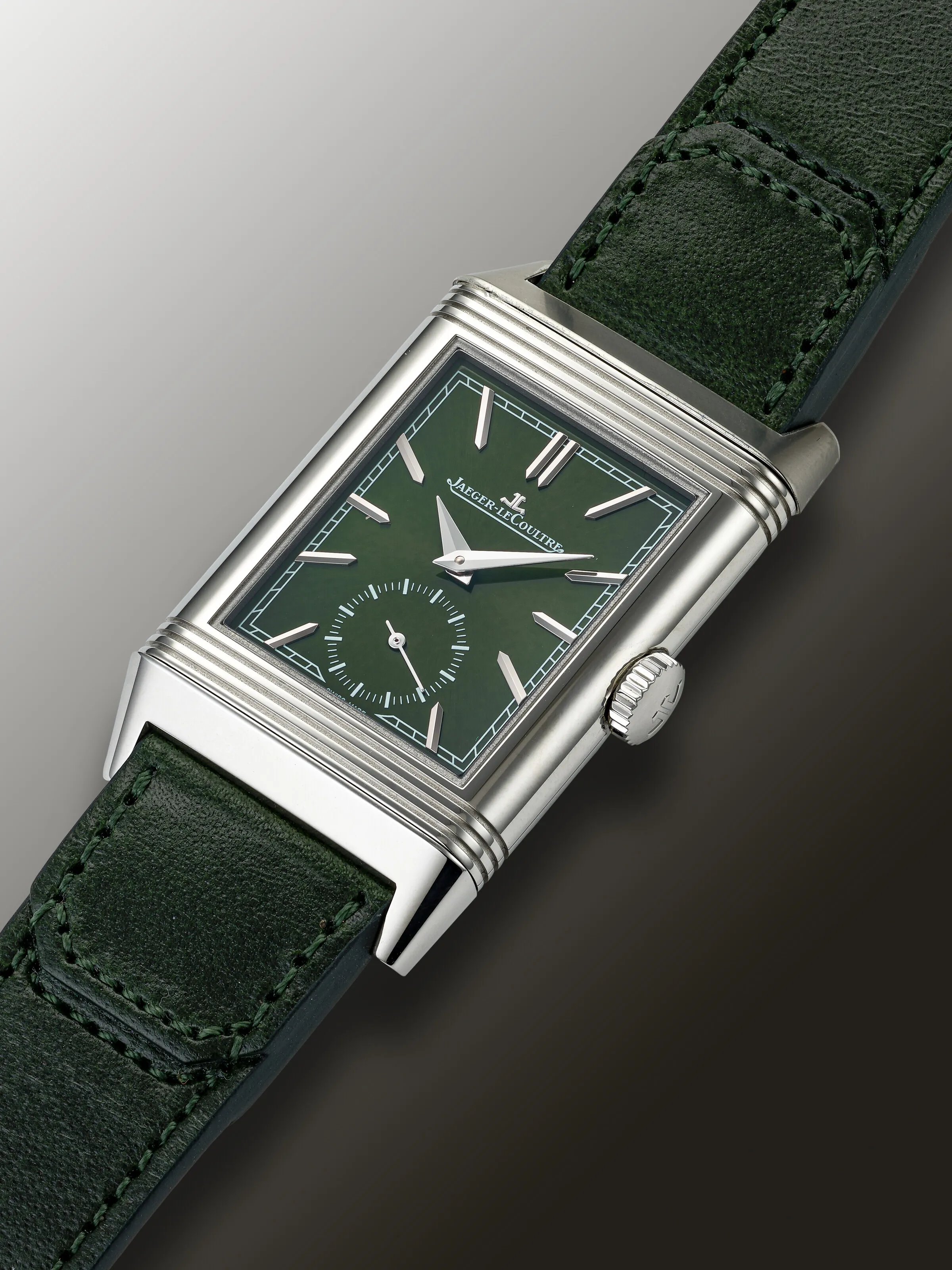 Jaeger-LeCoultre Reverso 214.8.62 45mm Stainless steel Green 1