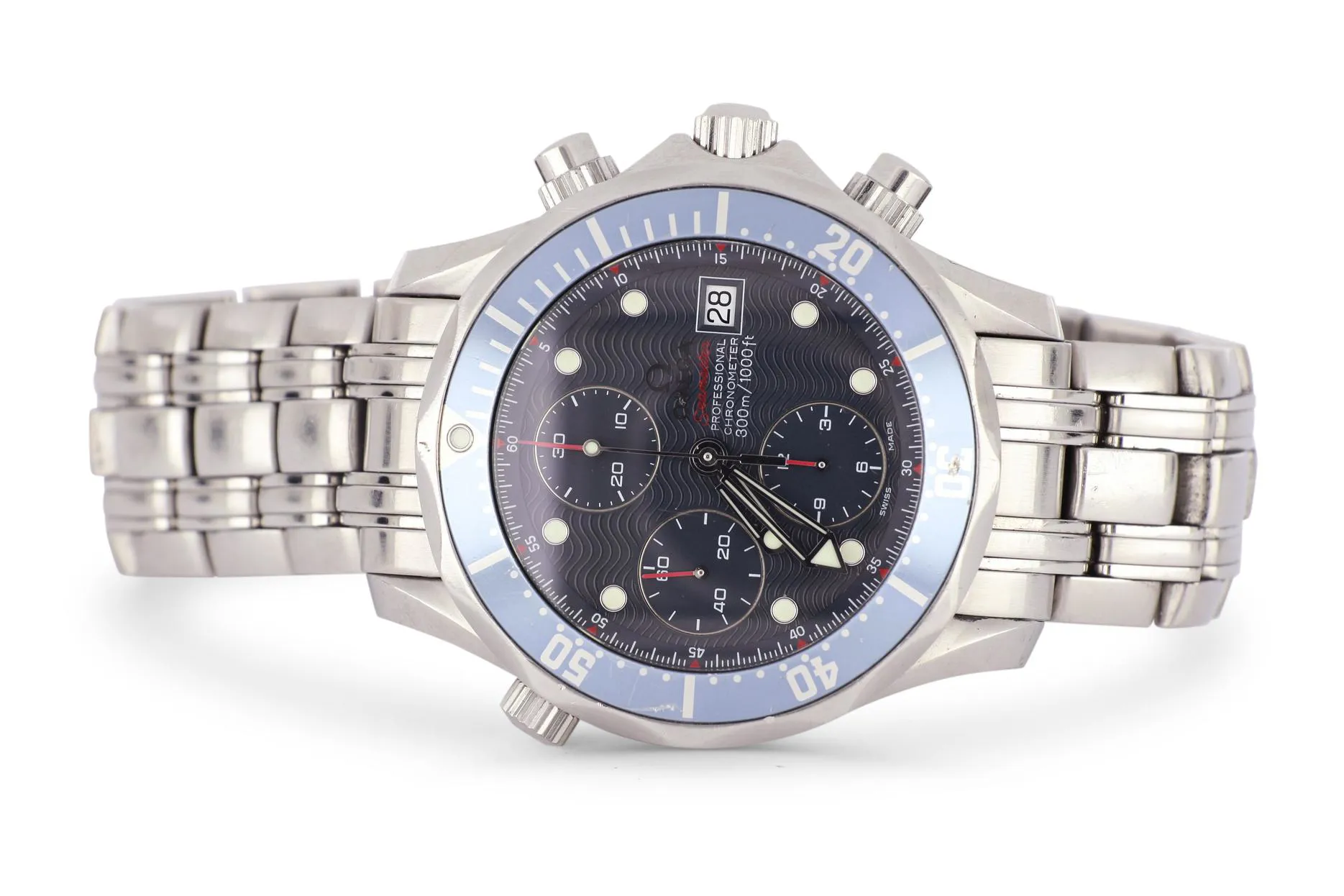 Omega Seamaster Diver 300M 2225.80.00 41.5mm Stainless steel and Aluminium Blue