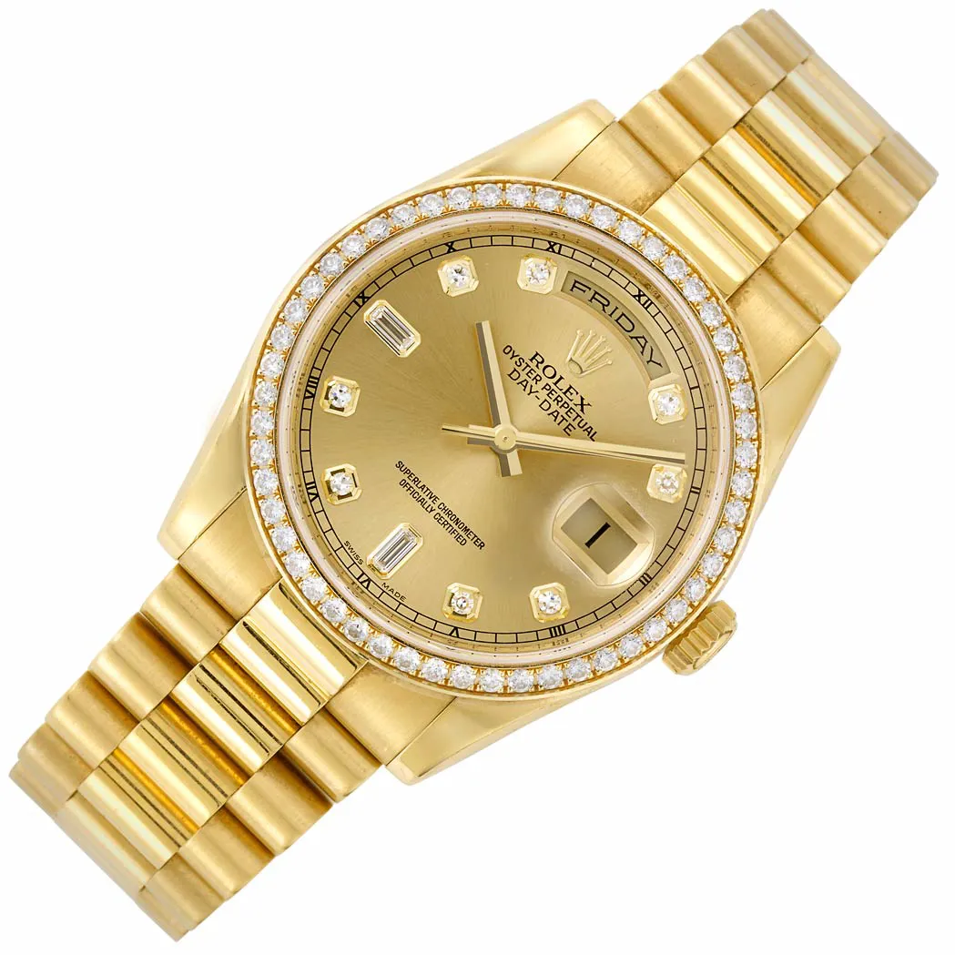 Rolex Day-Date 36 118348 35mm Yellow gold Champagne