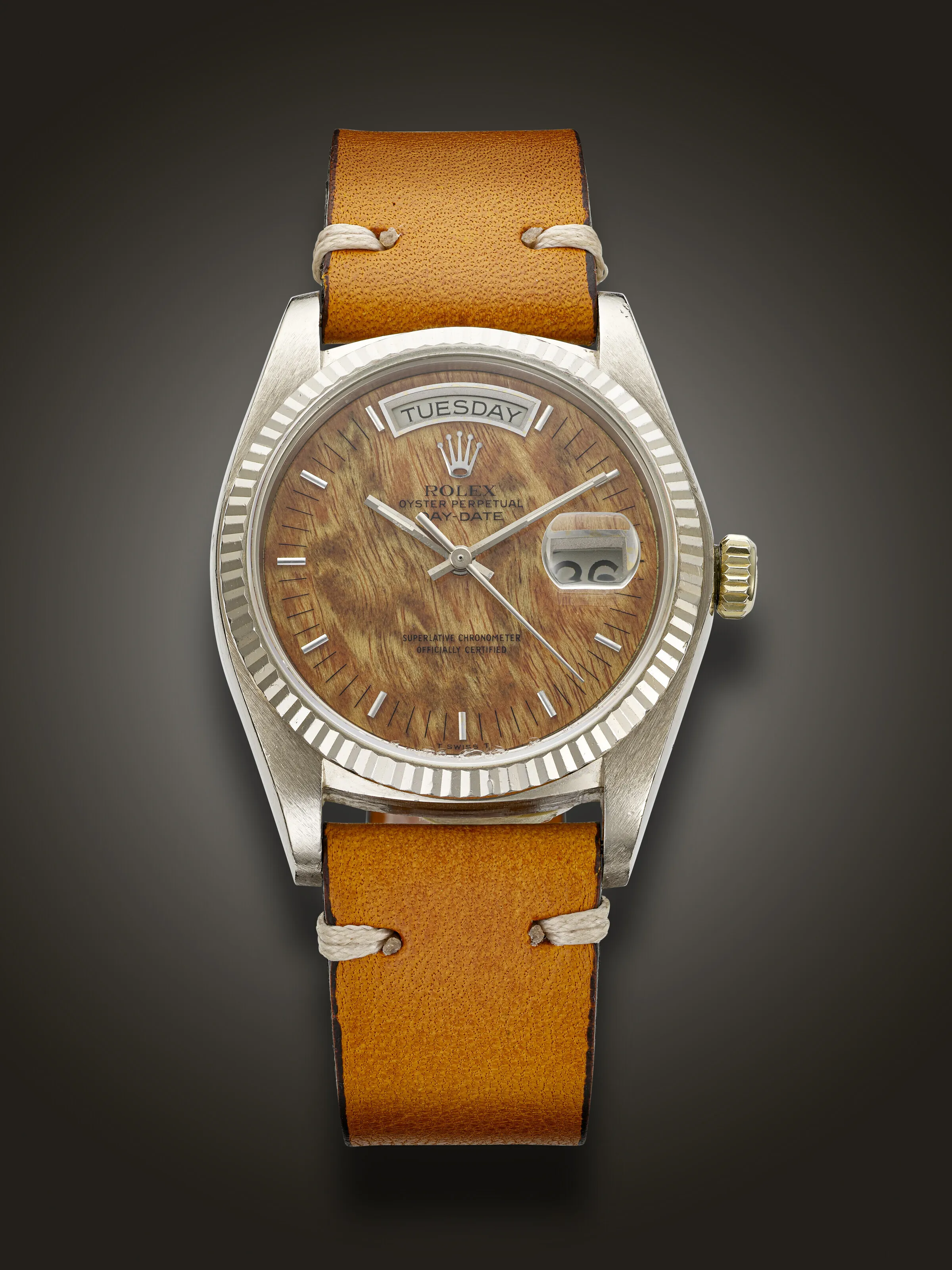 Rolex Day-Date 36 18039 36mm White gold Brown