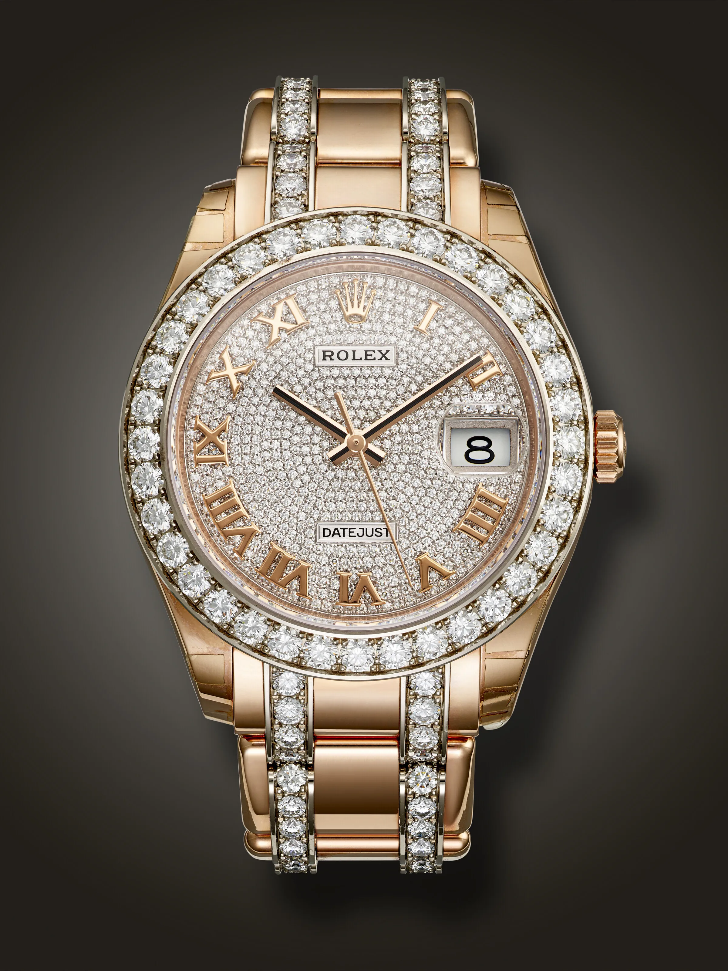 Rolex Pearlmaster 86285 39mm Rose gold Diamond