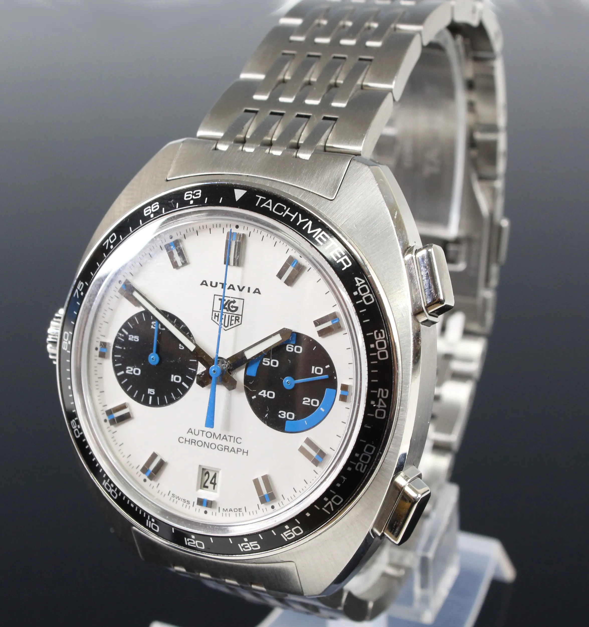 TAG Heuer Autavia CY2110 42mm Stainless steel Silver