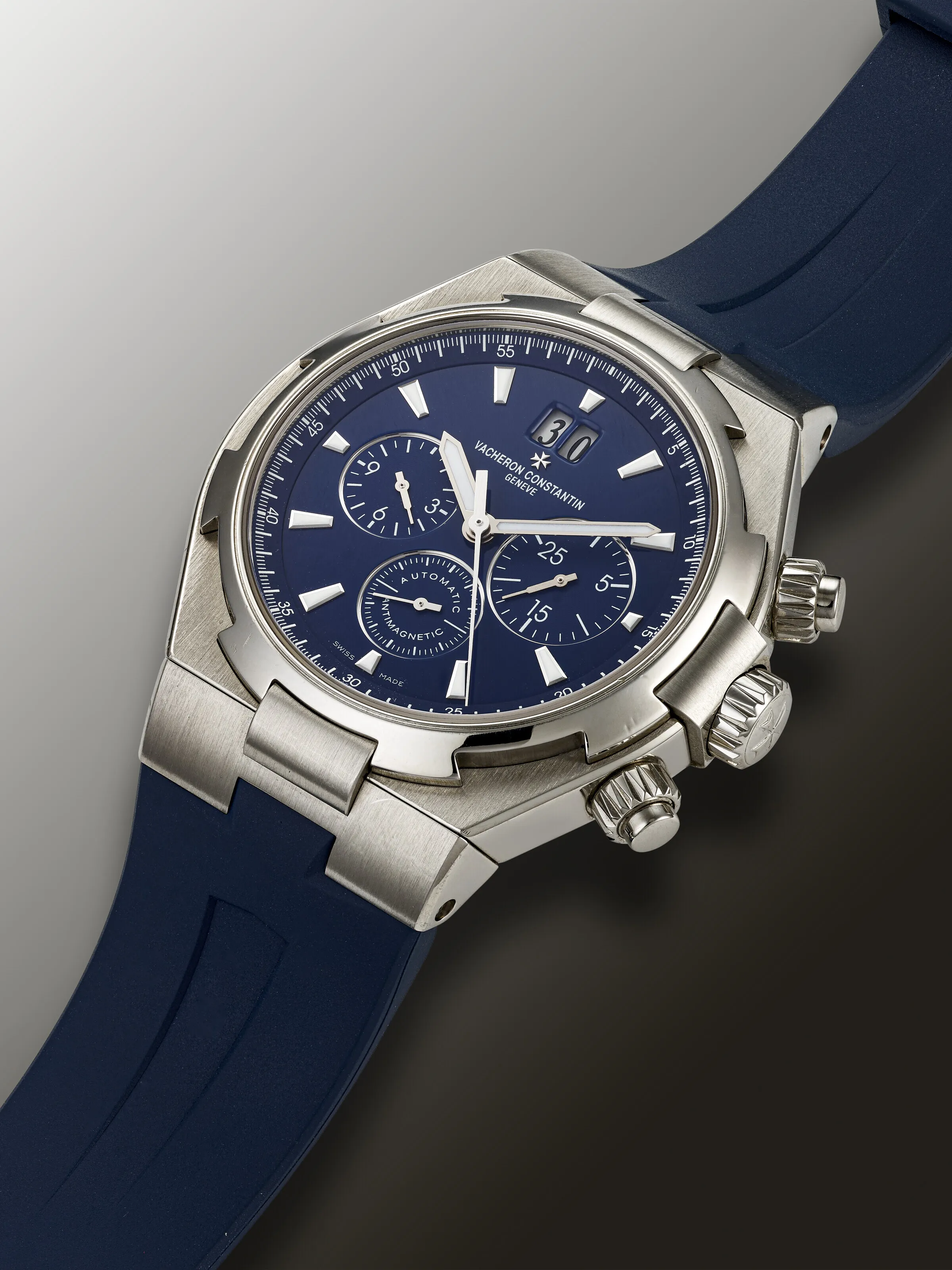 Vacheron Constantin Overseas Chronograph 49150 42mm Stainless steel Blue 1