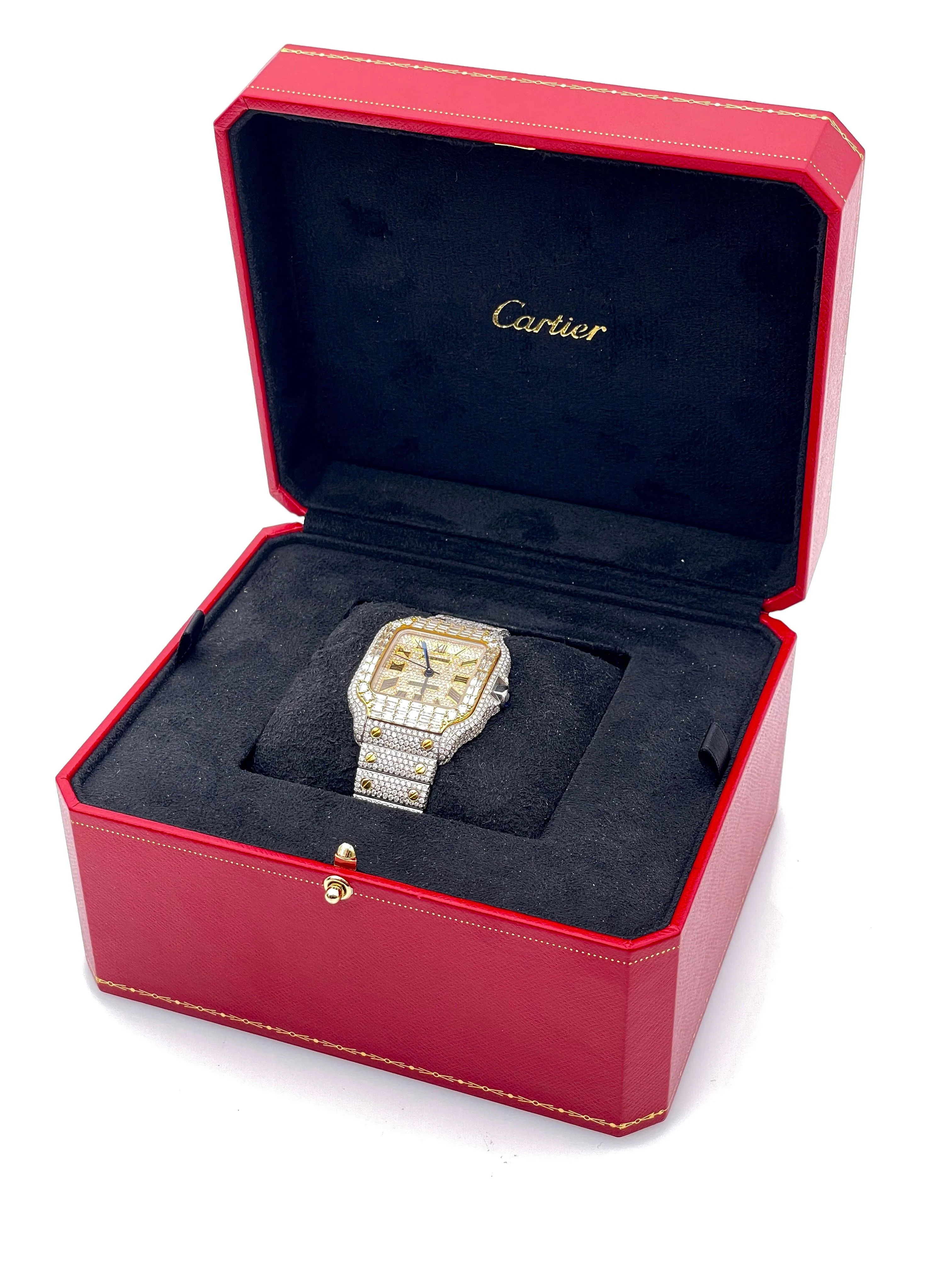 Cartier Santos BD2102 35.1mm Yellow gold, platinum and diamond-set Diamond 8