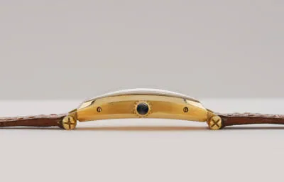 Cartier Tonneau 144-92 21mm Yellow gold Silver 3