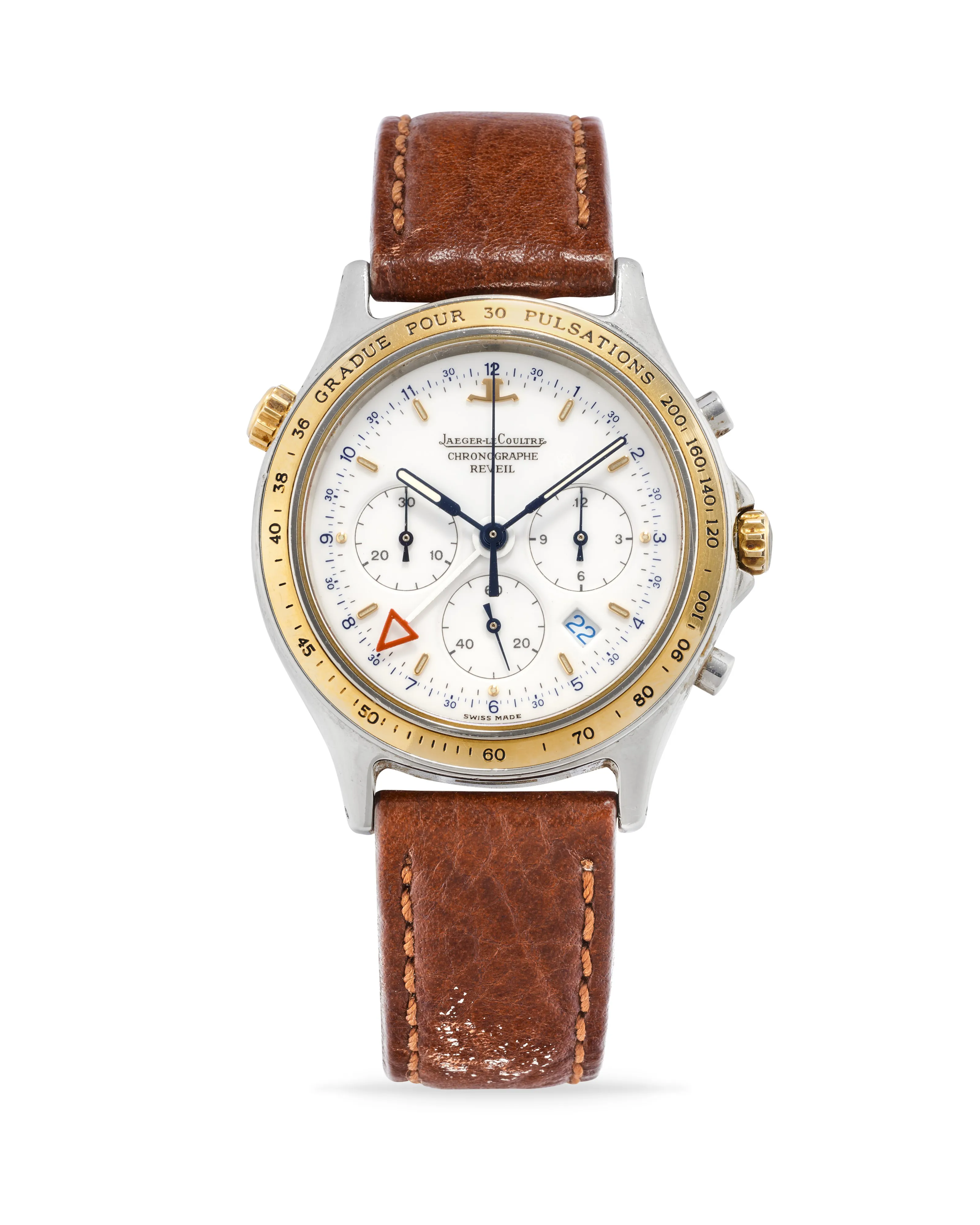 Jaeger-LeCoultre Heraion 116533 35mm Yellow gold and stainless steel White