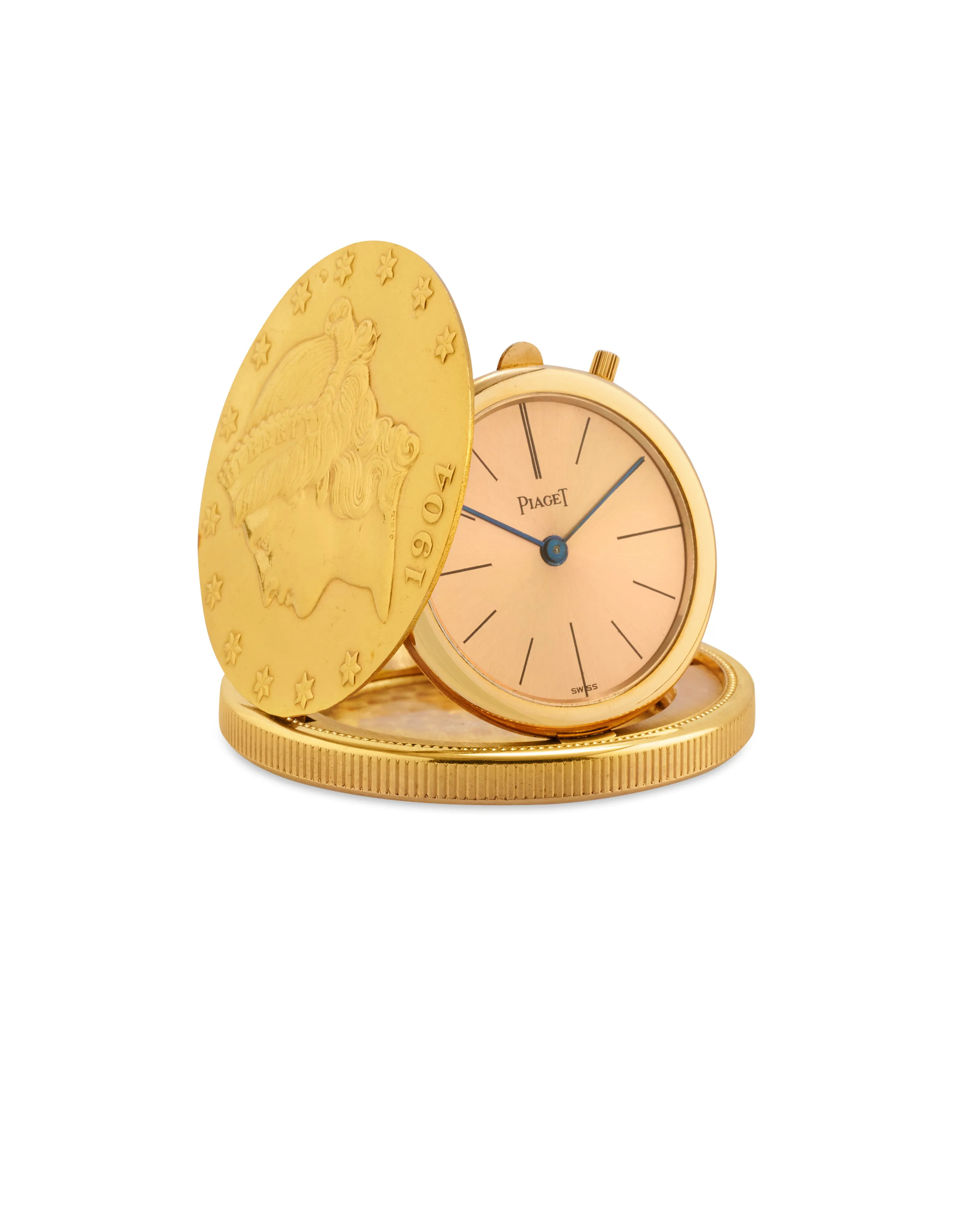 Piaget Coin 35mm Yellow gold Salmon