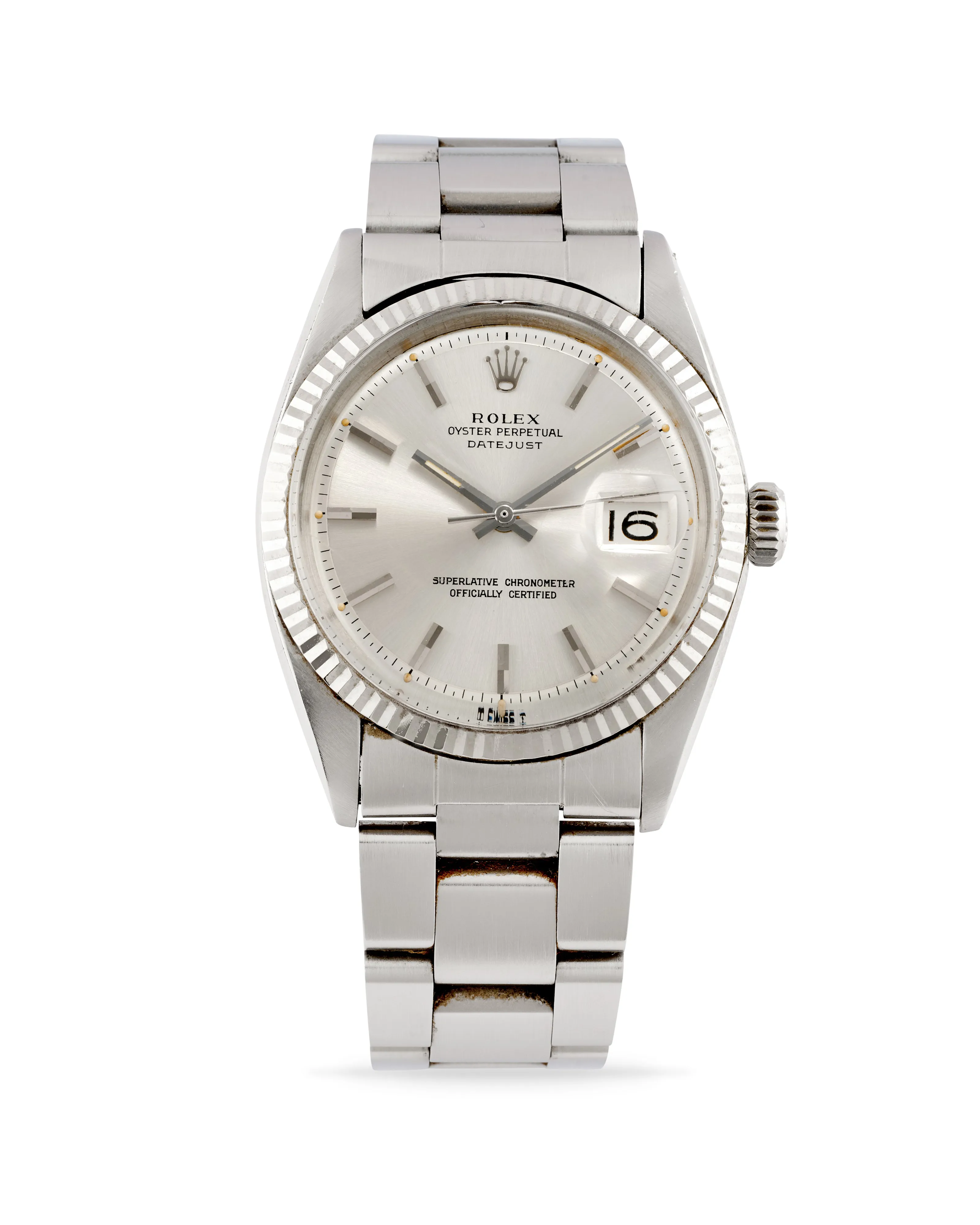 Rolex Datejust 36 1601 36mm White gold and stainless steel Silver