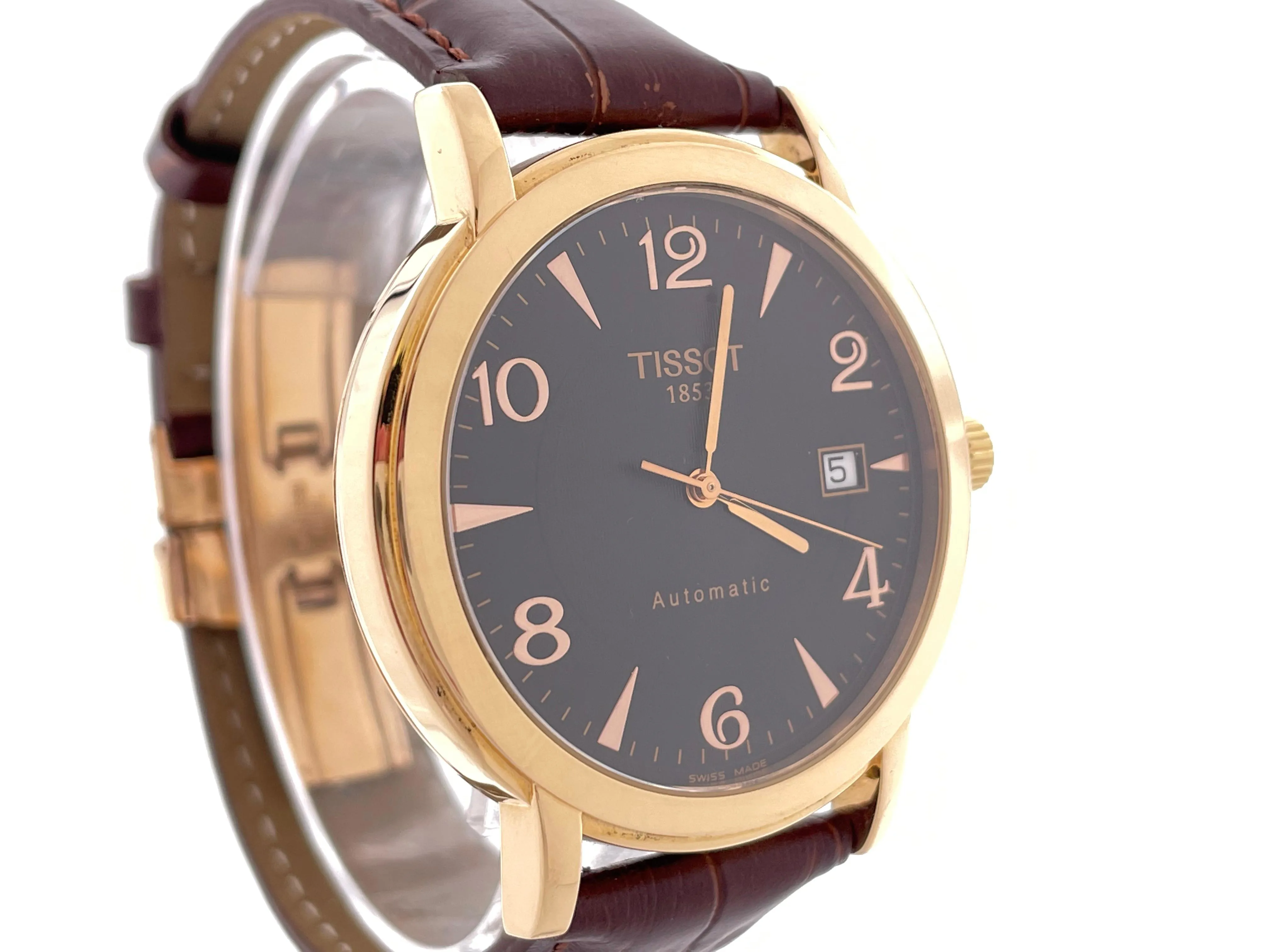 Tissot 46mm Rose gold Black 2