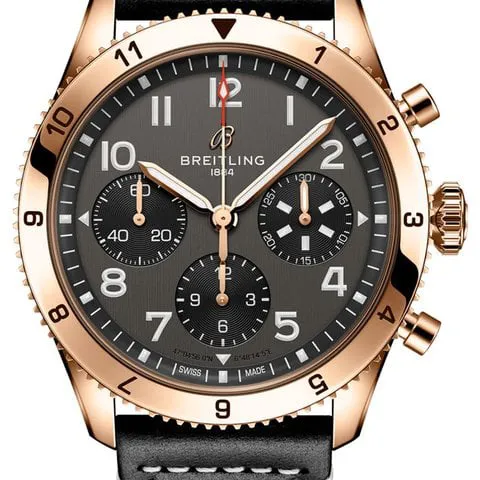 Breitling R233801A1B1X1 P-51 42mm Rose gold Gray