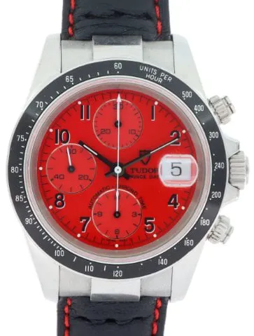 Tudor Prince Date 79260 40mm Stainless steel Red