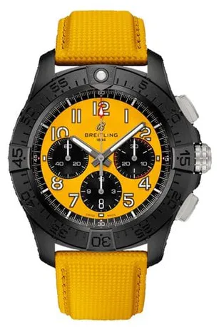 Breitling Avenger SB0147101I1X1 44mm Black ceramic Yellow