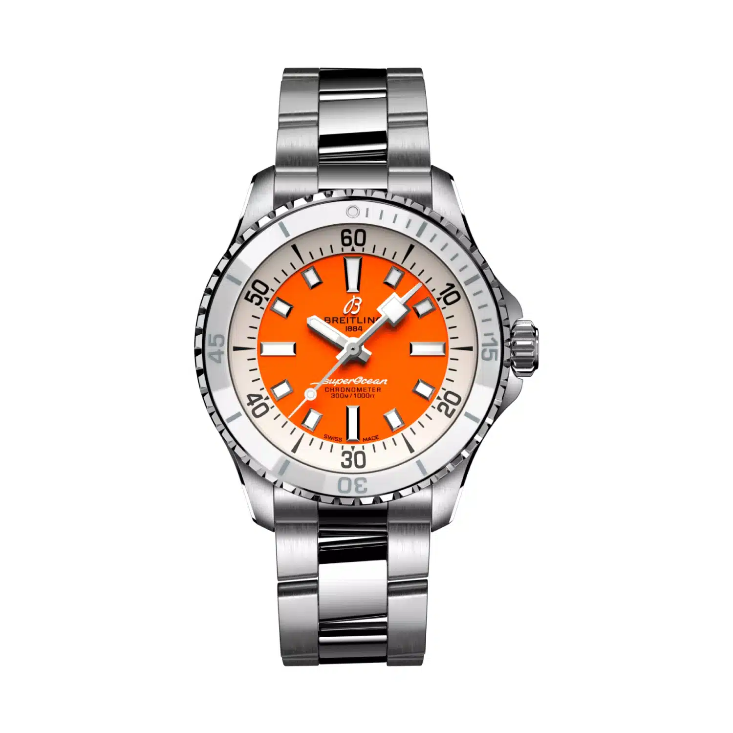 Breitling Superocean A17366D71O1A1 42mm Stainless steel Orange