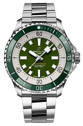 Breitling Superocean A17376A31L1A1 44mm Stainless steel Green