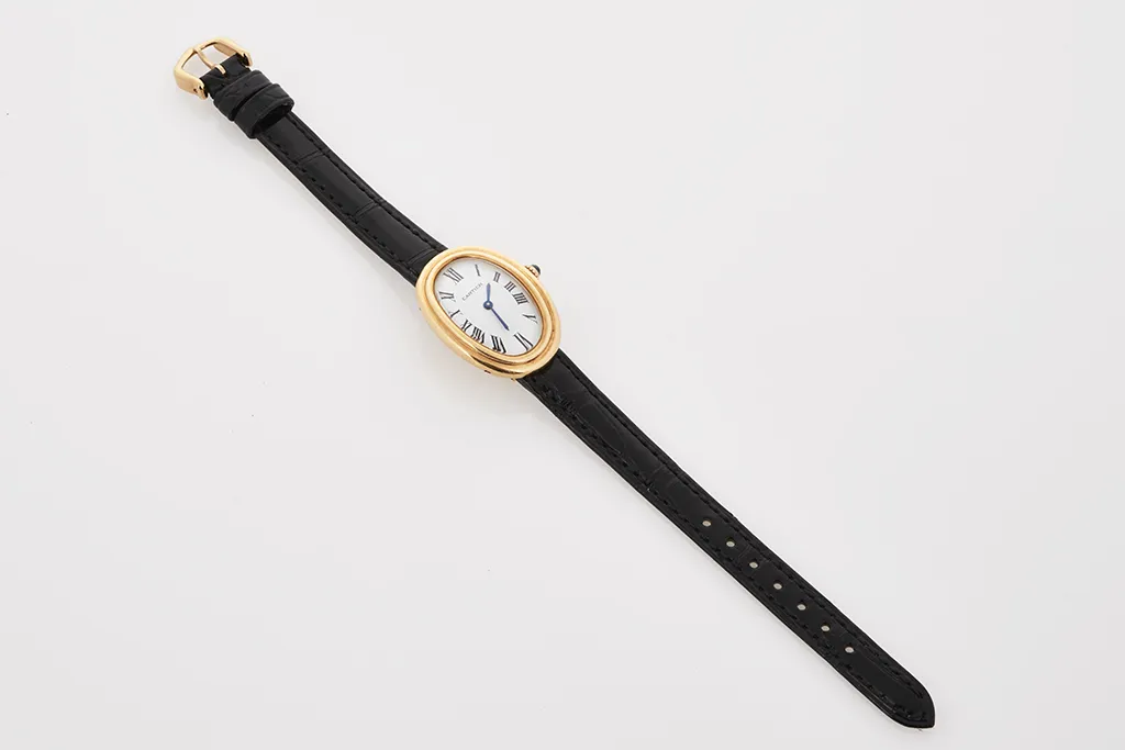 Cartier Baignoire 7809 23mm Yellow gold White 3