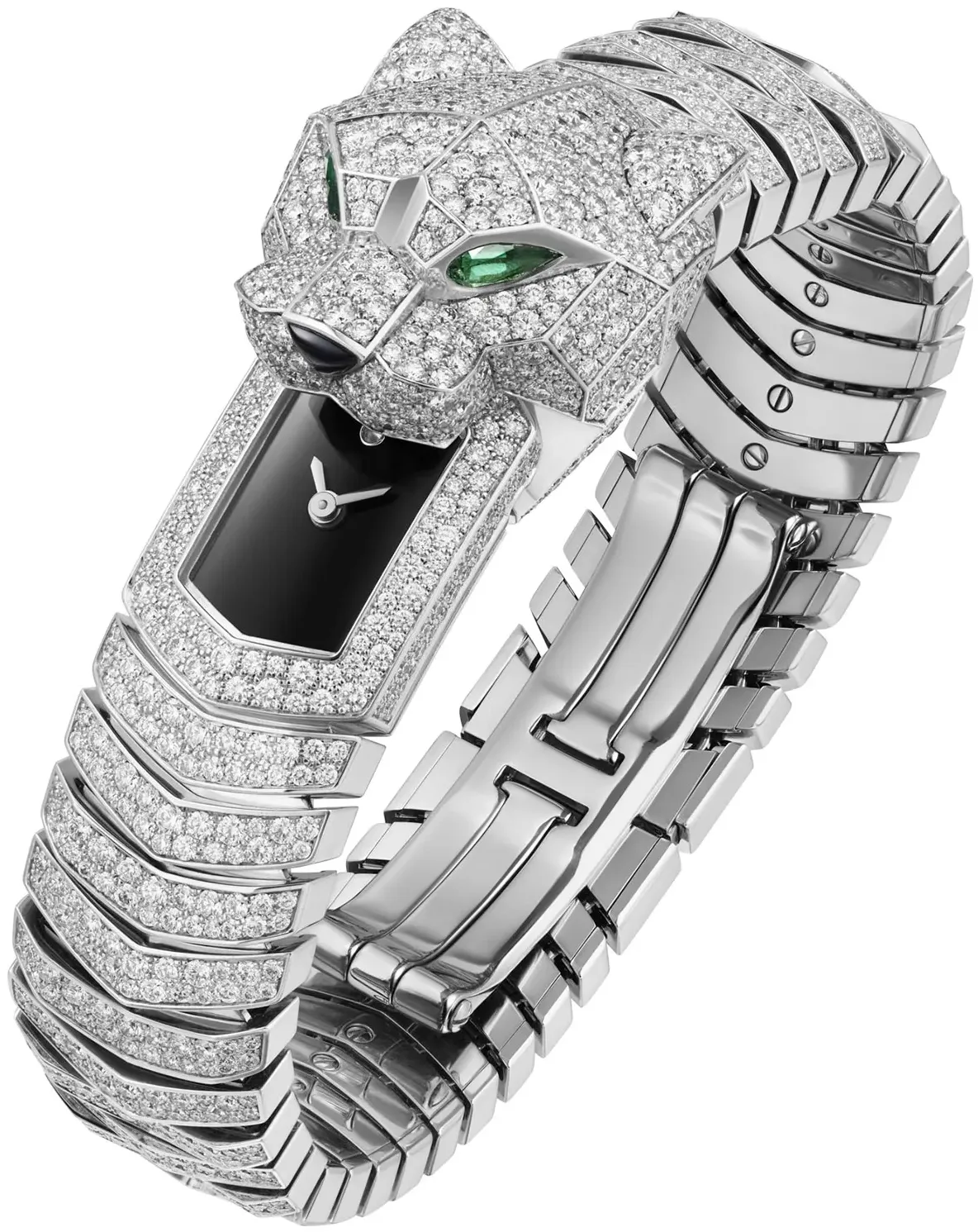 Cartier Panthère HPI01540 38.2mm White gold and Diamond Black 1