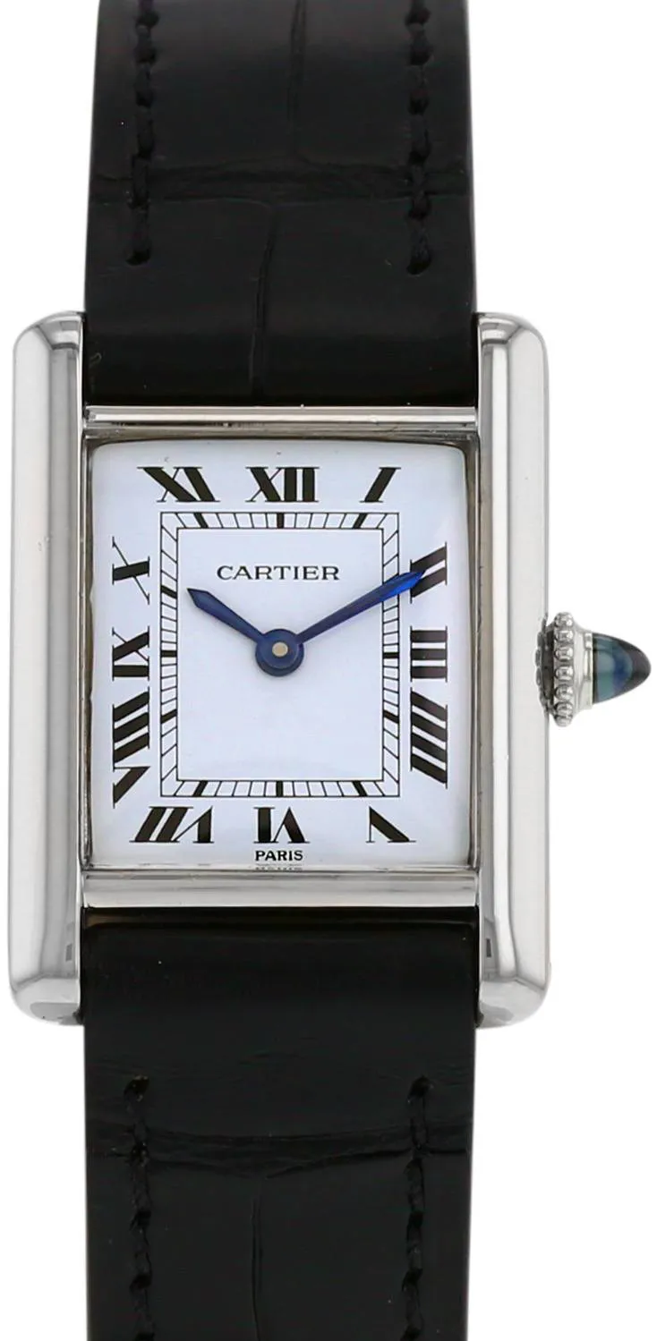 Cartier Tank 7808 20mm White gold White