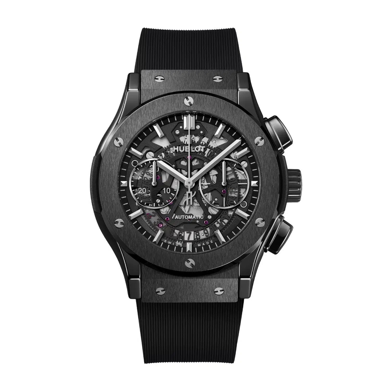 Hublot Classic Fusion 517.CX.0170.LR 45mm Black ceramic Matte Black Skeleton