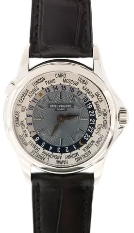 Patek Philippe World Time 5110P-001 37mm Platinum Gray